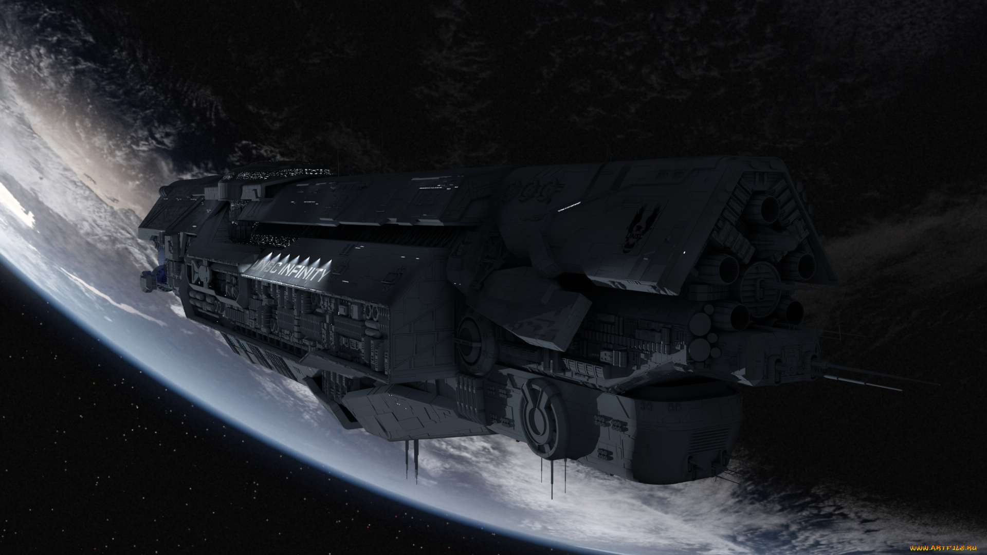 космос, арт, вселенная, полет, космический, корабль