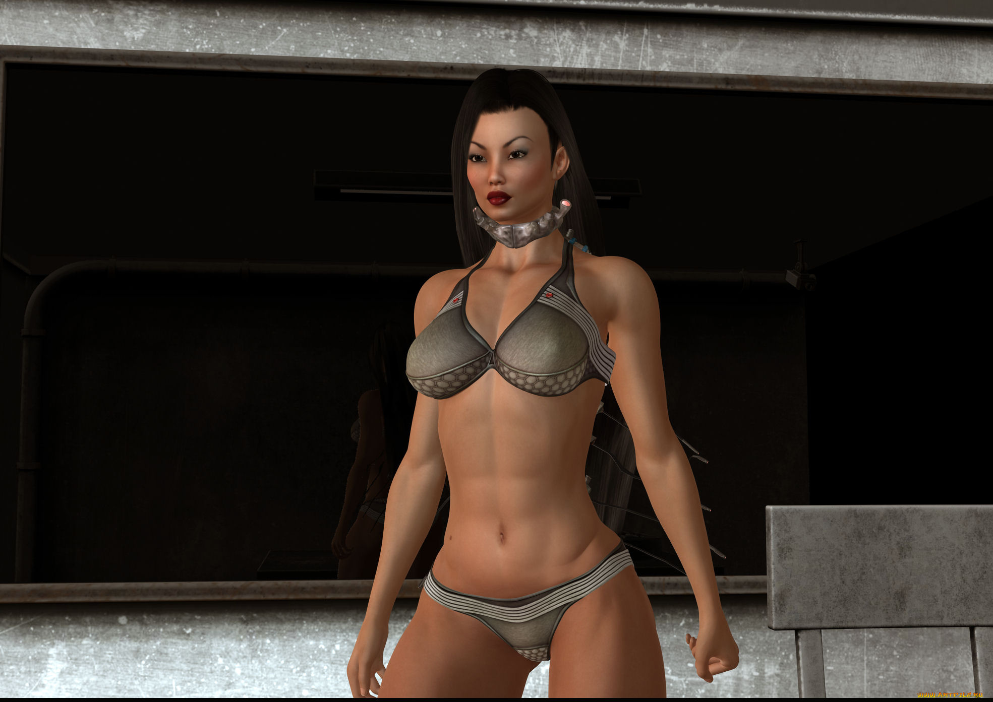 3д, графика, люди, , people, девушка, взгляд, фон