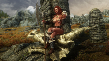 обоя 3д графика, амазонки , amazon, фон, взгляд, оружие, девушка