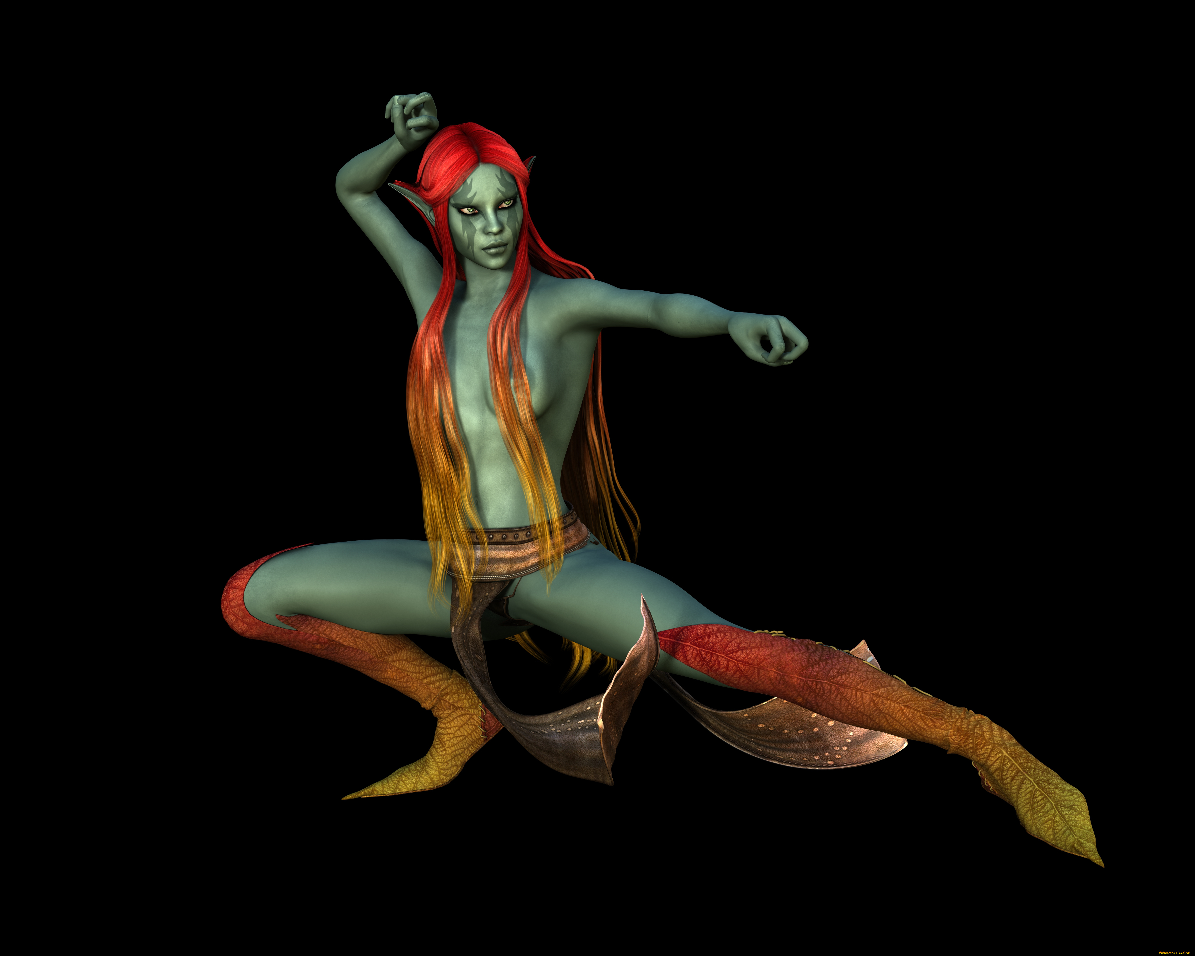 3д, графика, существа, , creatures, халк, взгляд, фон, поза