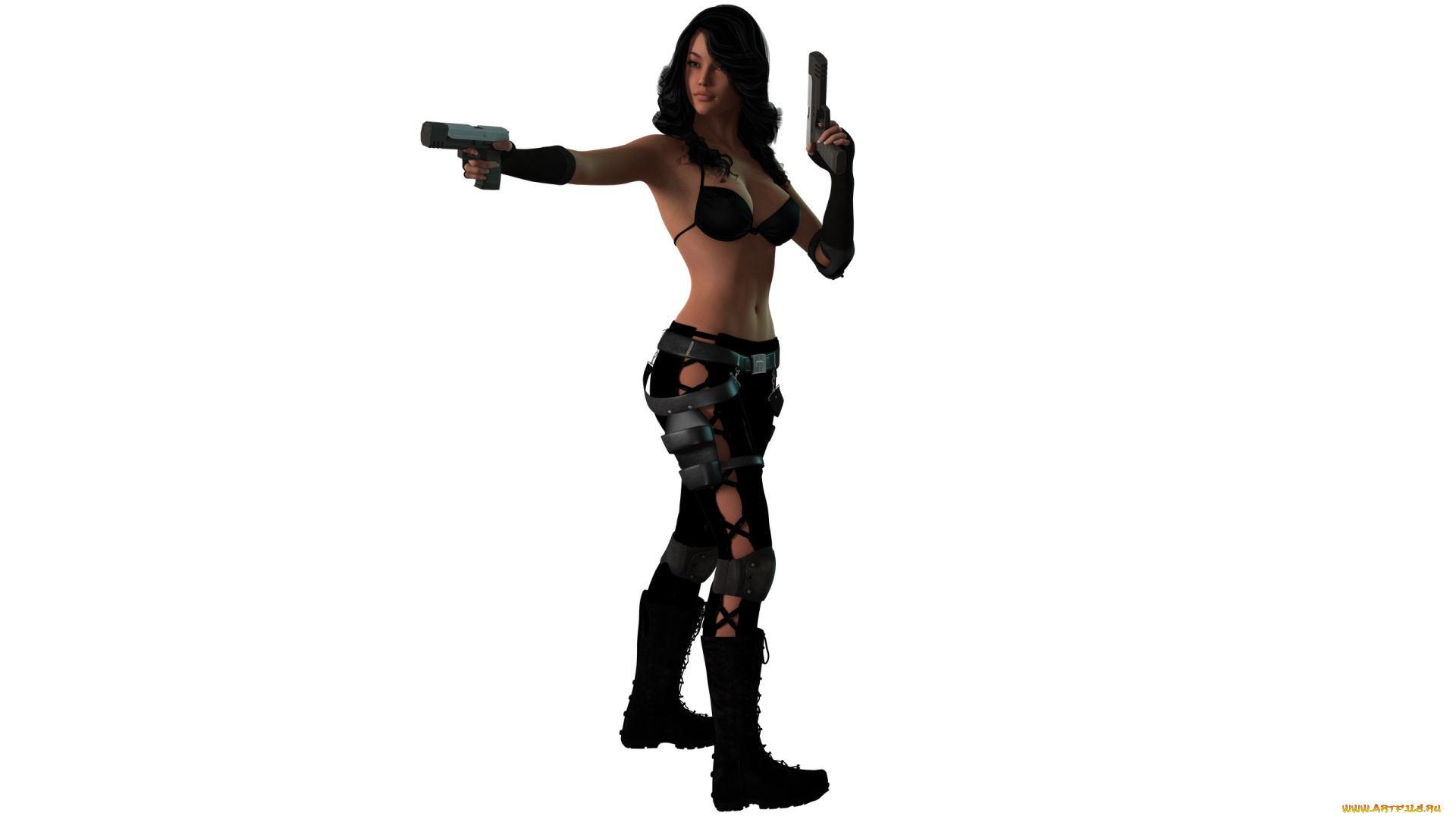 3д, графика, фантазия, , fantasy, оружие, фон, взгляд, девушка