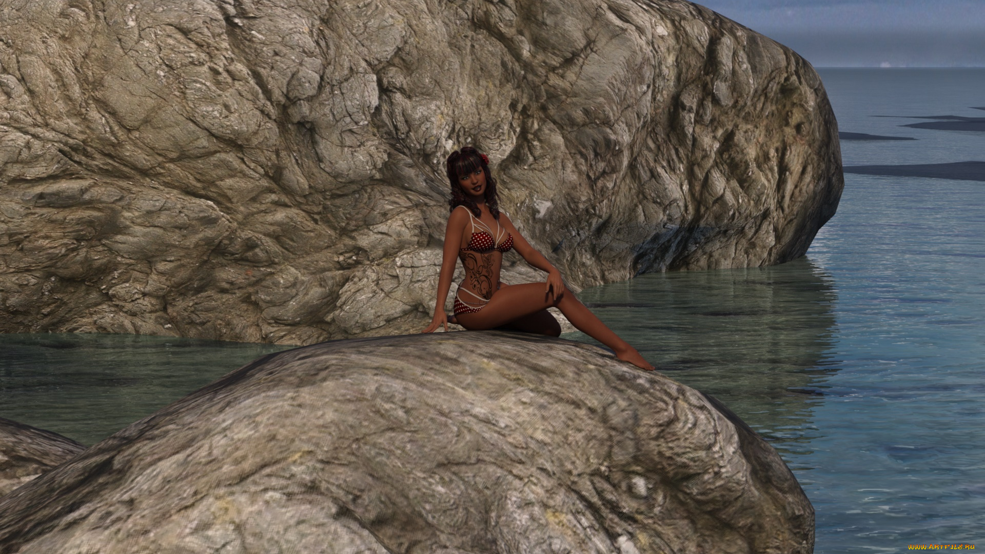 3д, графика, люди, , people, девушка, взгляд, фон