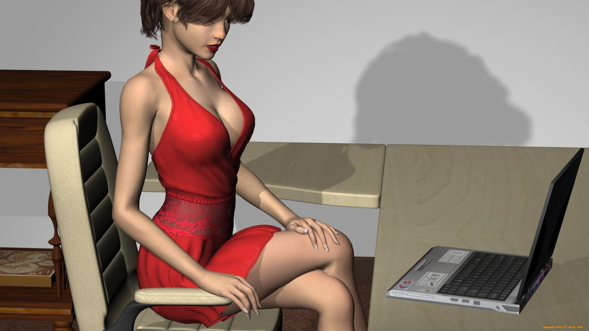 3д, графика, люди, , people, фон, взгляд, девушка