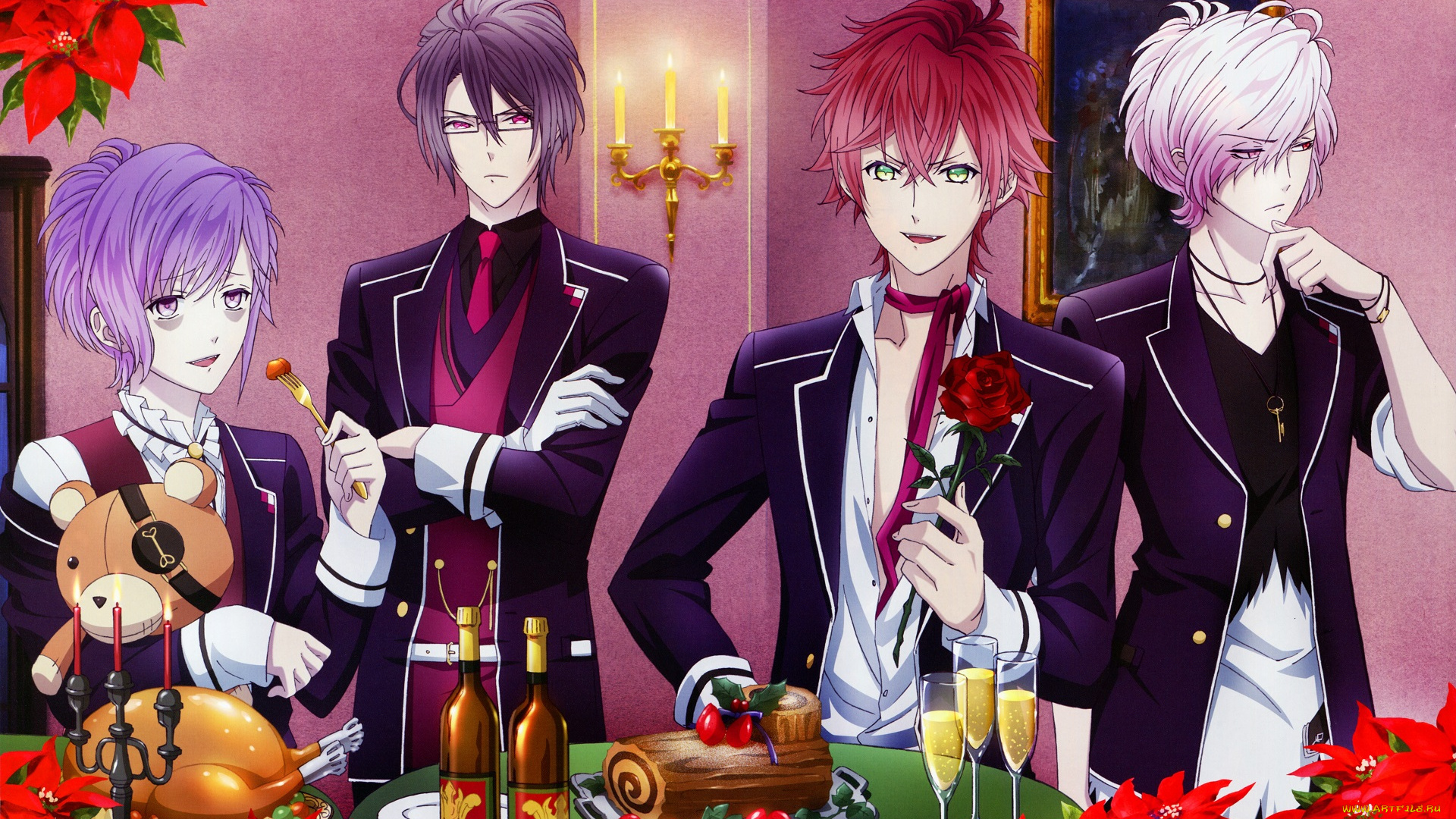 аниме, diabolik, lovers, парни