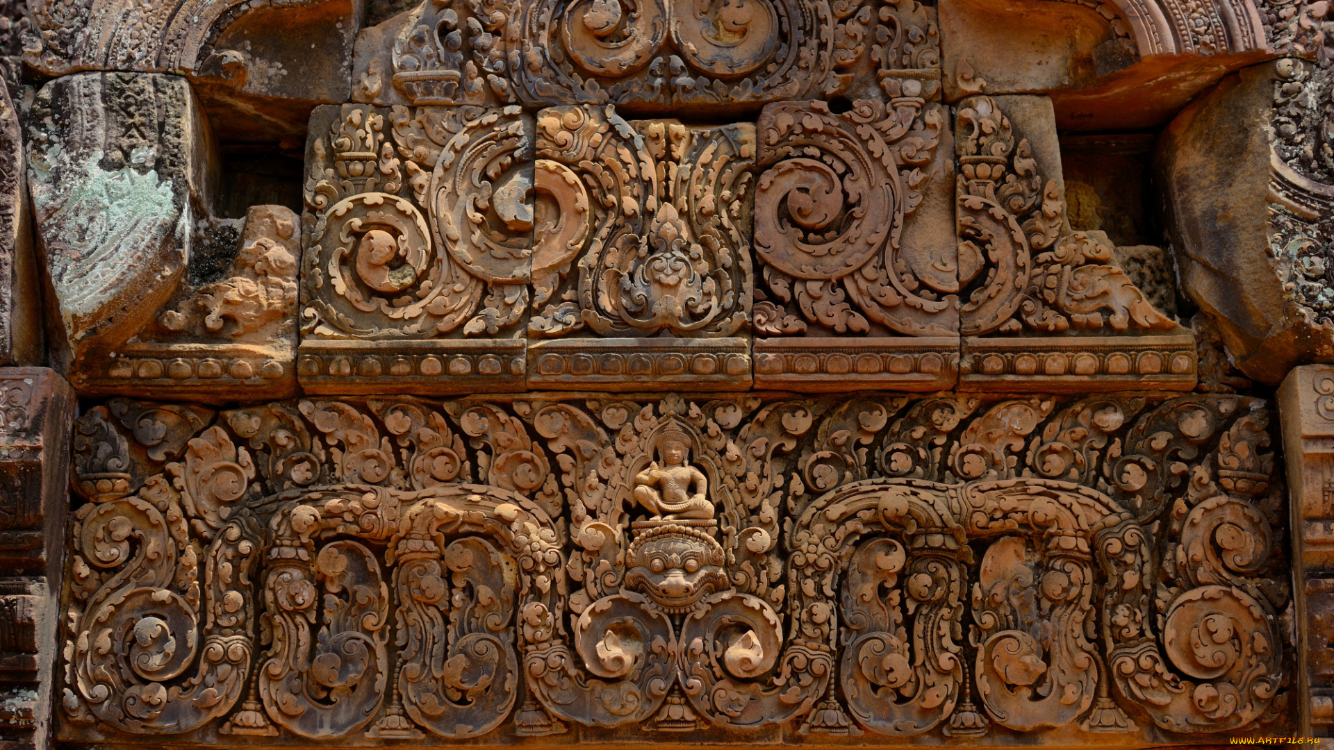 разное, рельефы, , статуи, , музейные, экспонаты, камбоджа, бантеайсрей