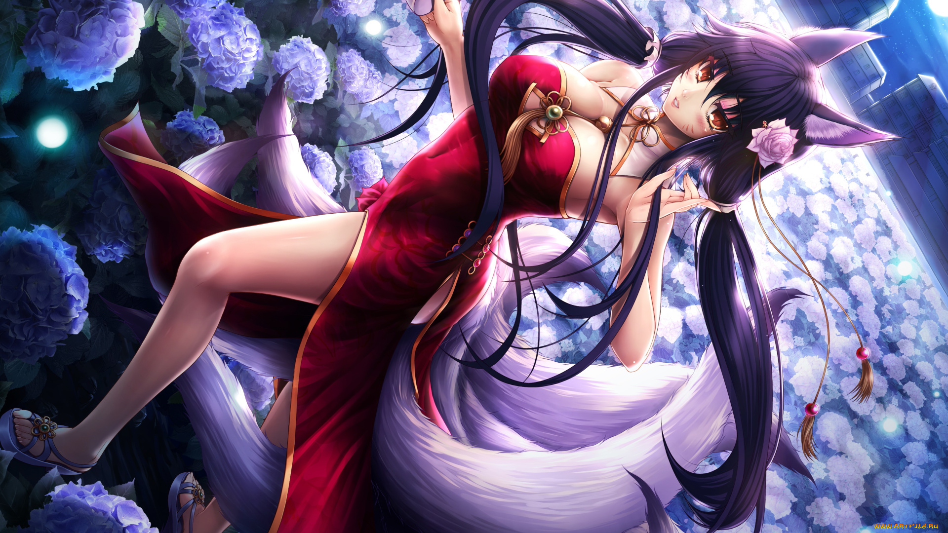 видео, игры, league, of, legends, ahri