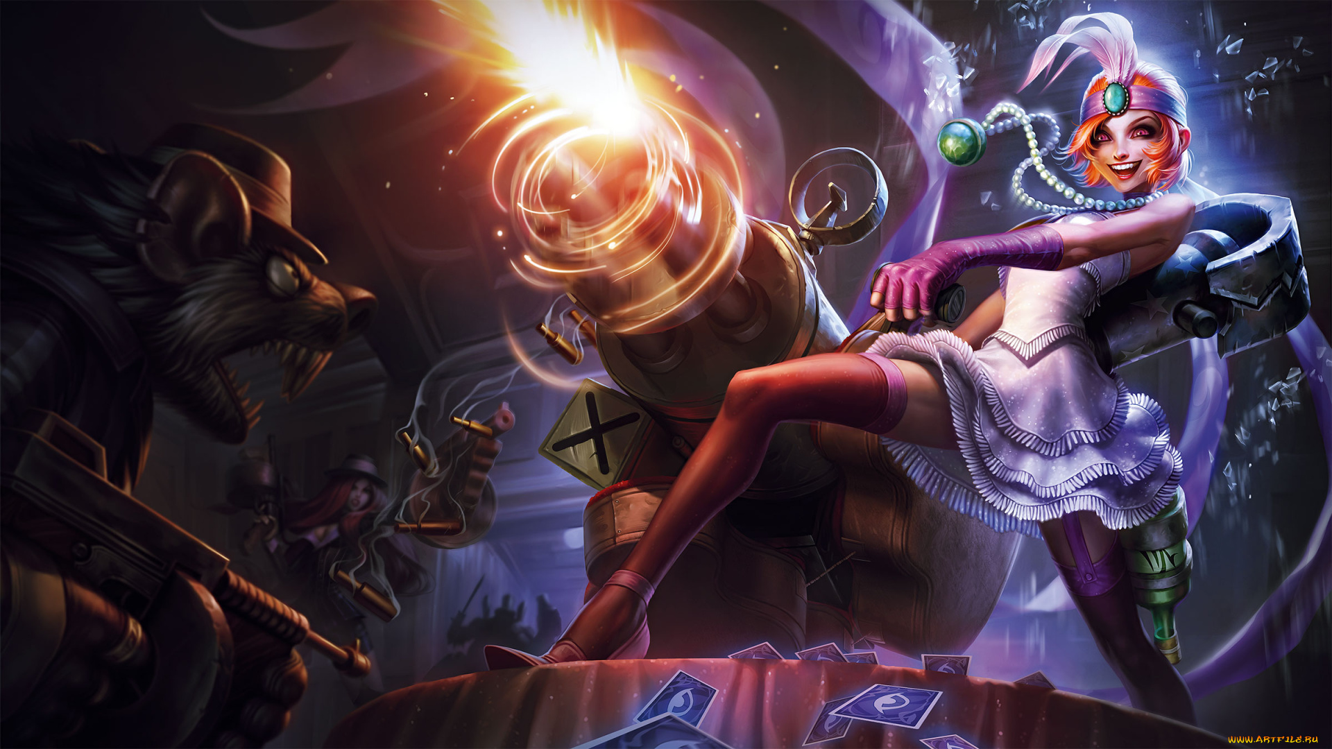 видео, игры, league, of, legends, jinx, miss, fortune, twitch