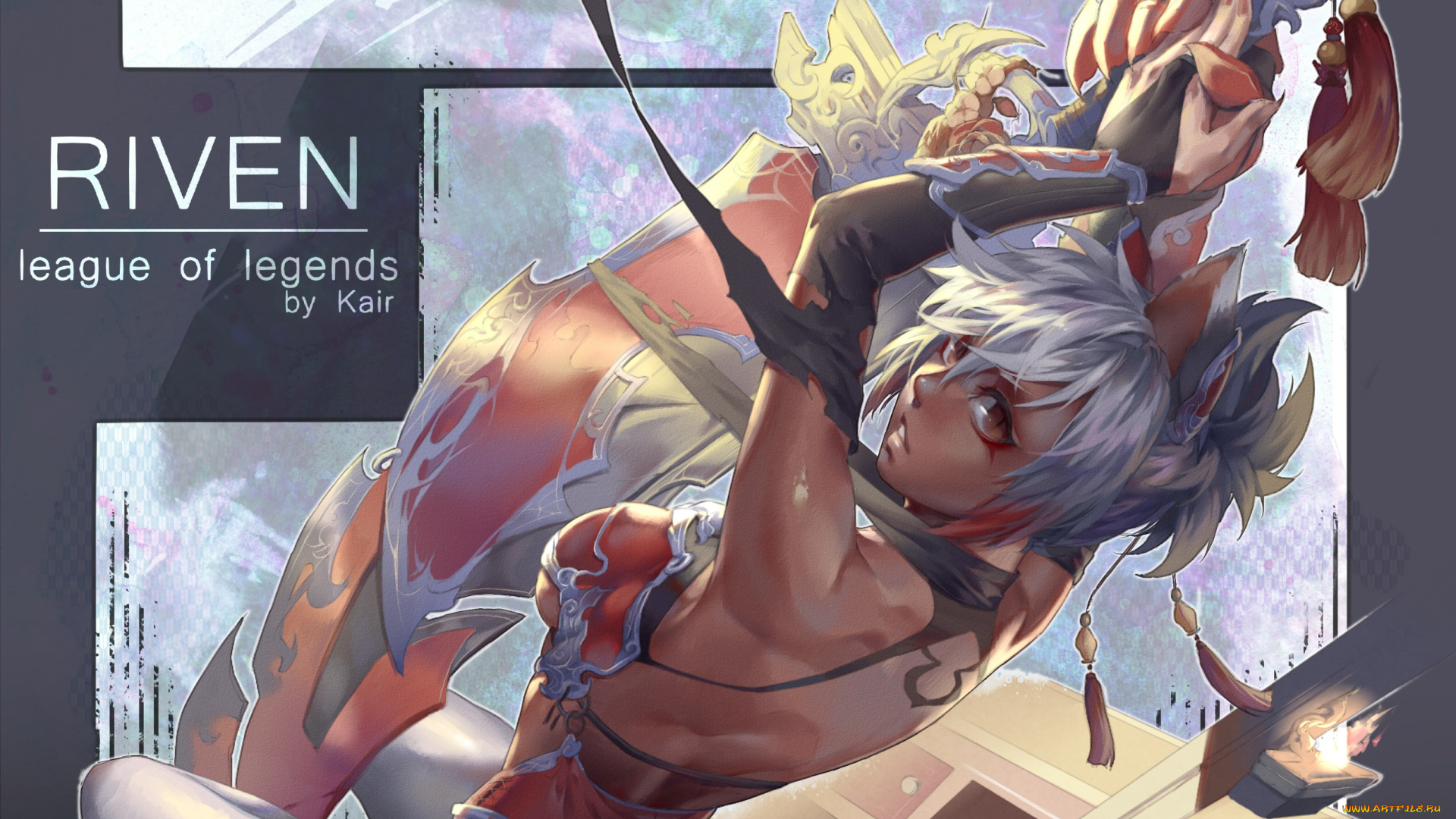 видео, игры, league, of, legends, riven