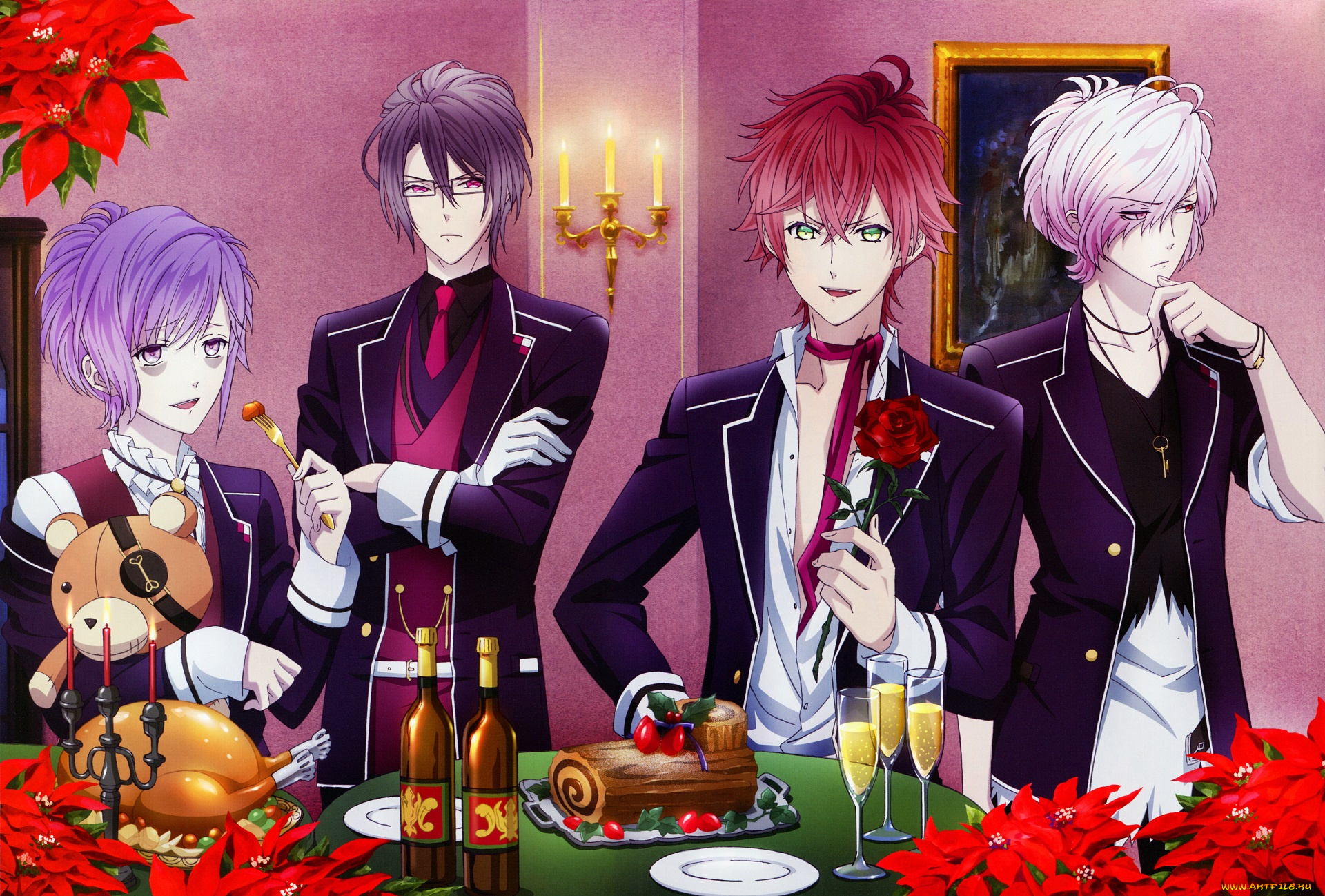 аниме, diabolik, lovers, парни