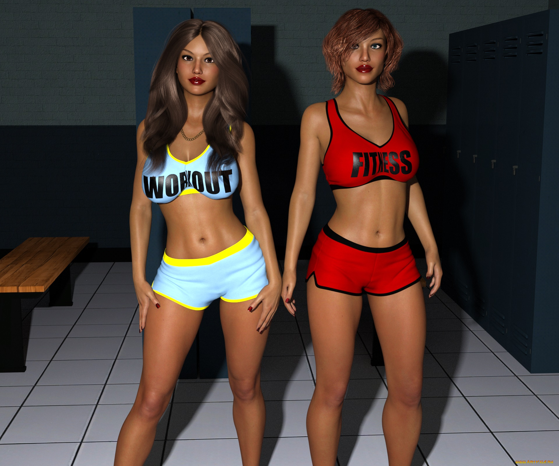 3д, графика, люди, , people, фон, взгляд, девушки