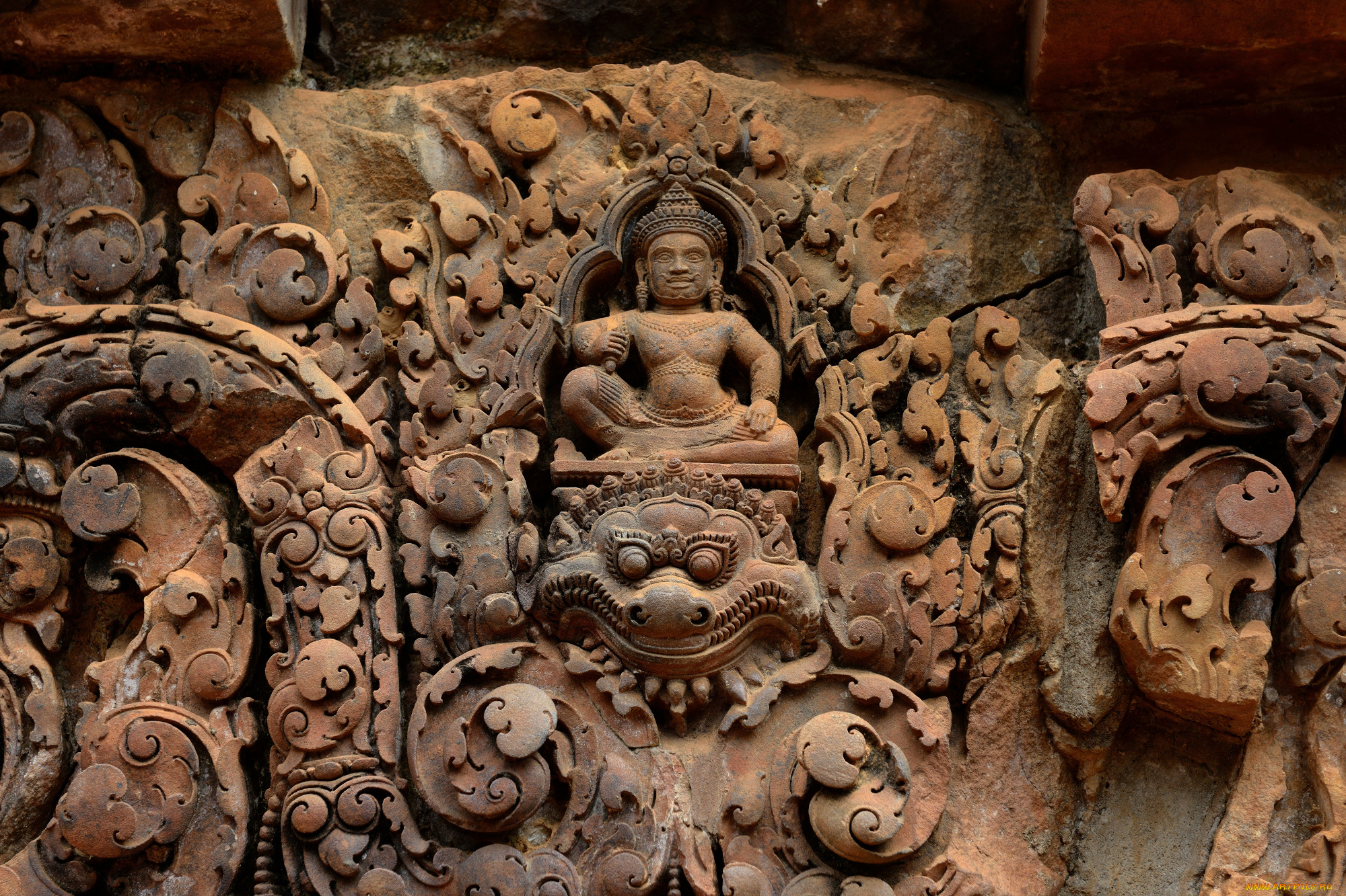 разное, рельефы, , статуи, , музейные, экспонаты, камбоджа, бантеайсрей