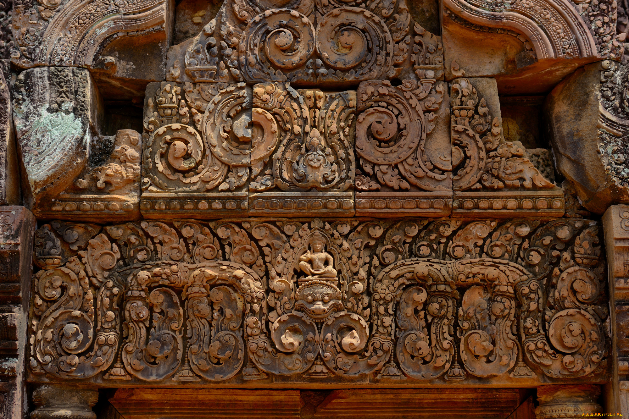 разное, рельефы, , статуи, , музейные, экспонаты, камбоджа, бантеайсрей