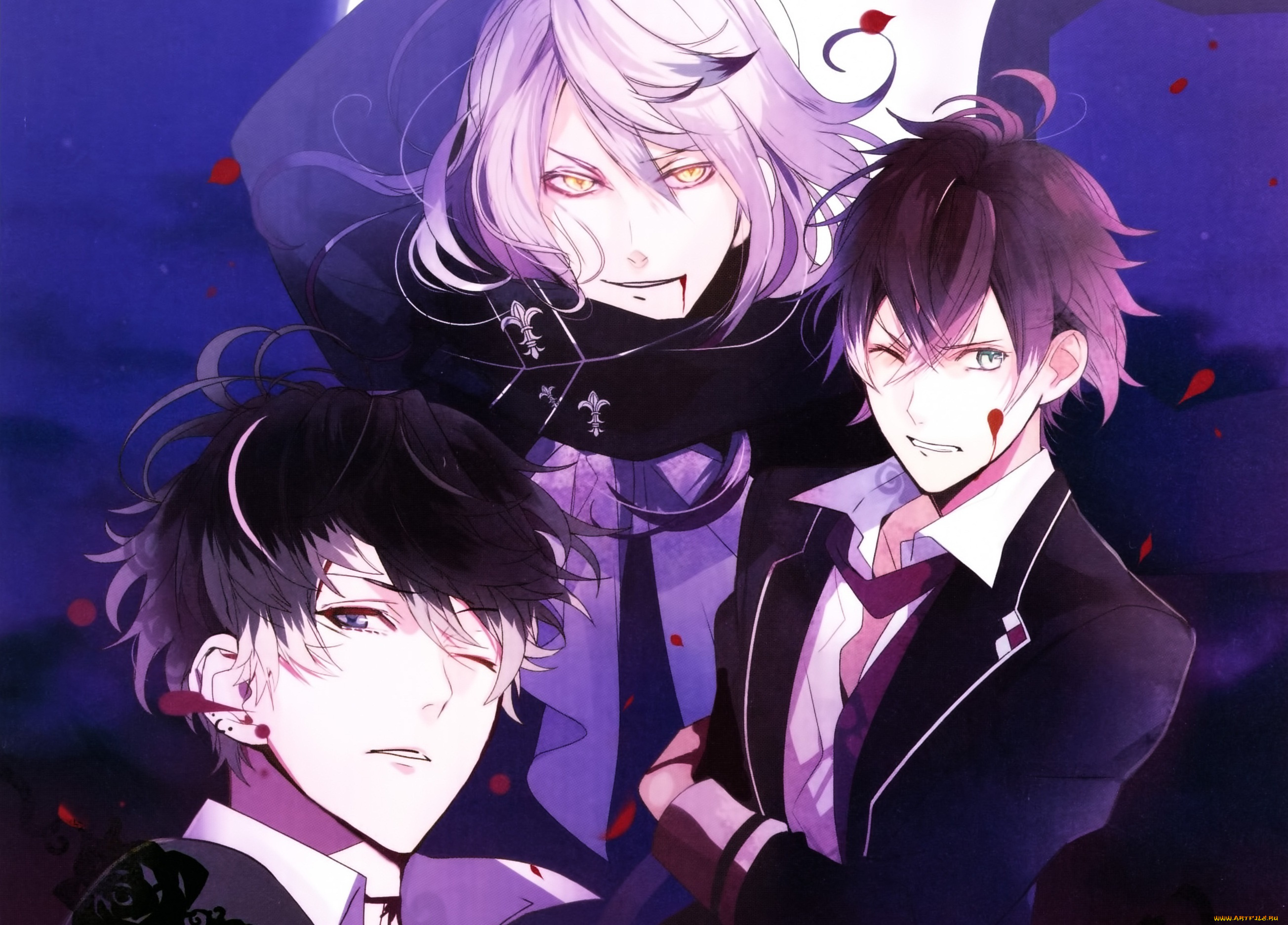 аниме, diabolik, lovers, парни