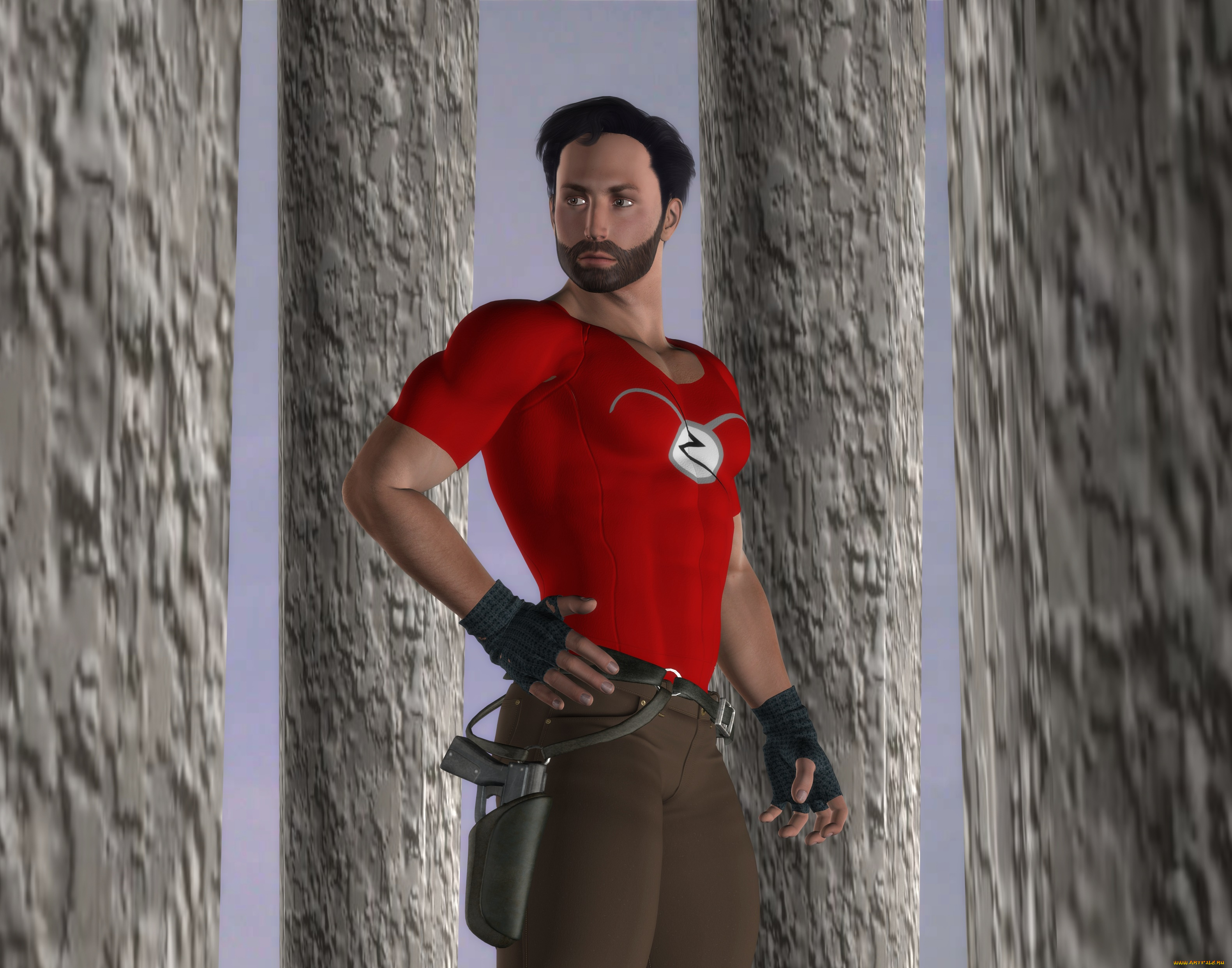 3д, графика, люди, , people, взгляд, фон, мужчина