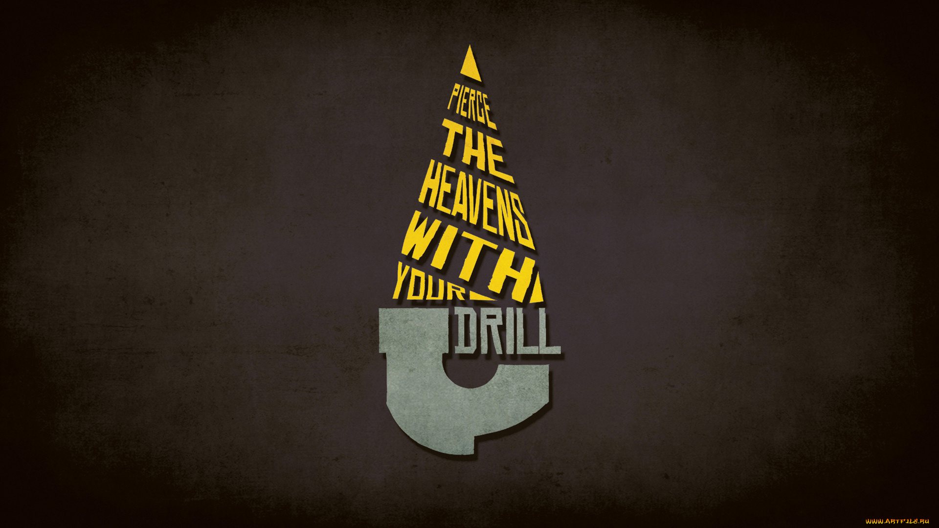 аниме, tengen, toppa, gurren-lagann, бур