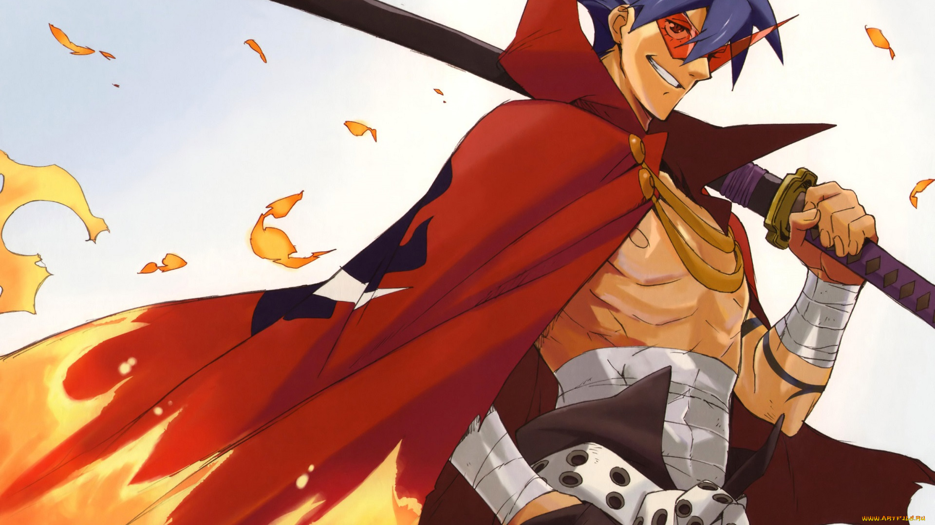 аниме, tengen, toppa, gurren-lagann, камина