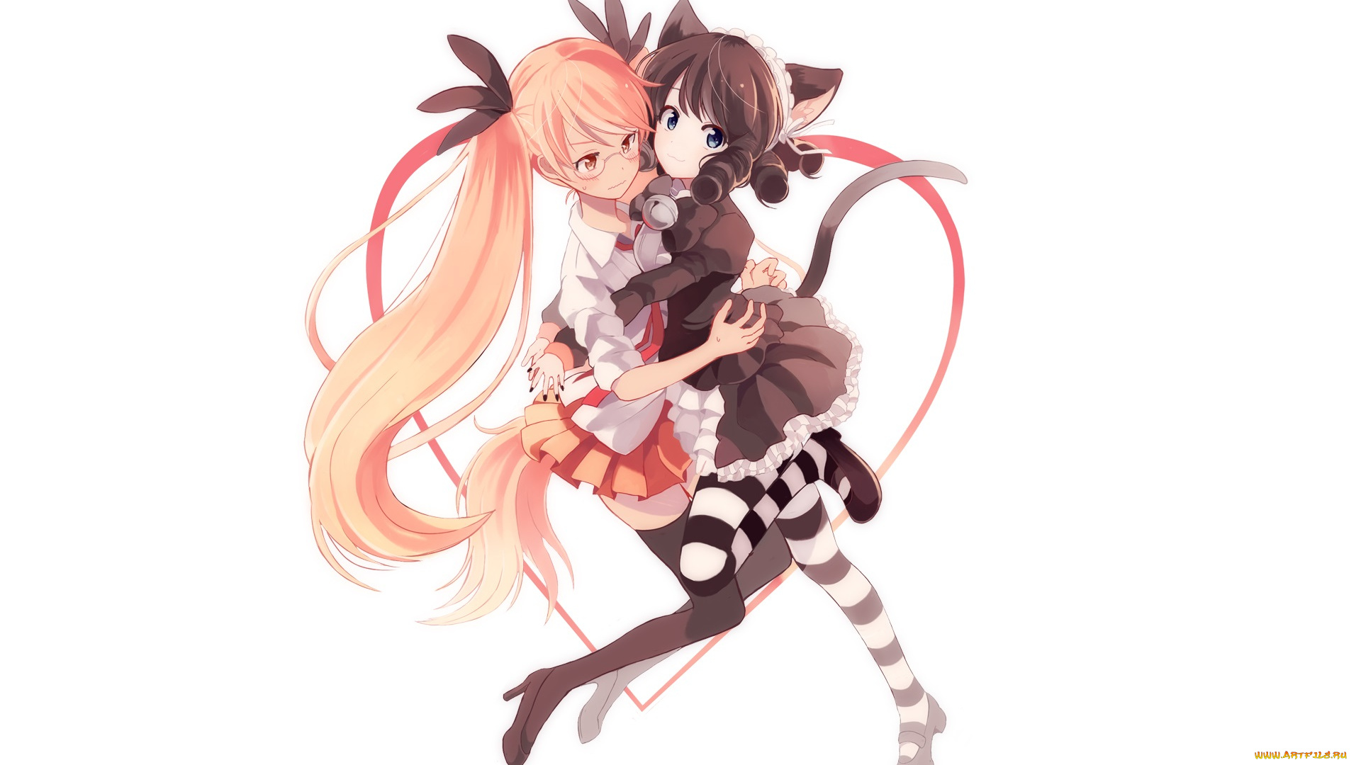 аниме, животные, , существа, девочки