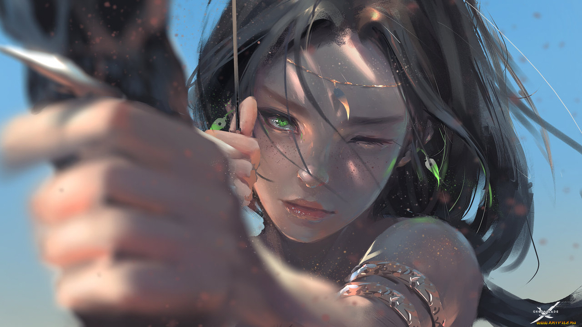 фэнтези, _ghost, blade, , , призрачный, клинок, девушка, ghost, blade, призрачный, клинок