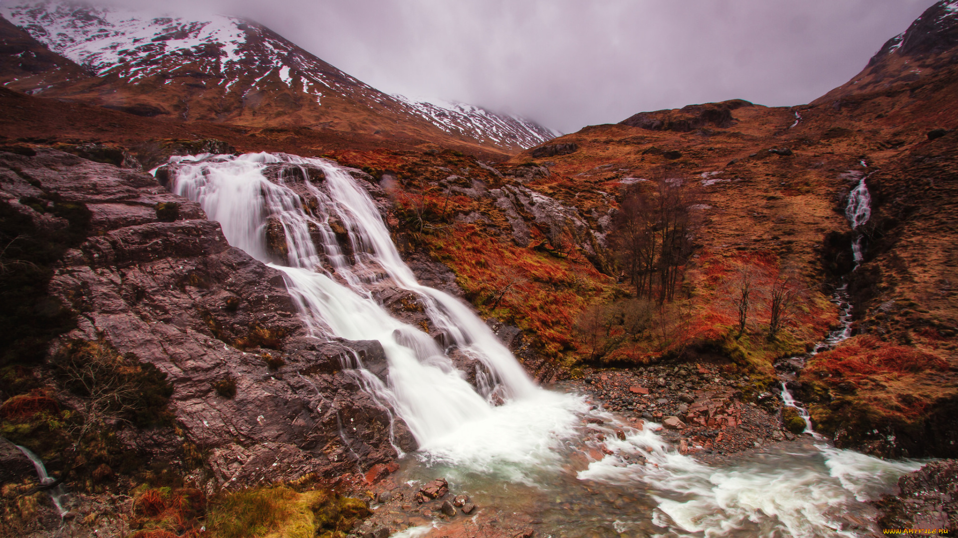 природа, водопады, простор