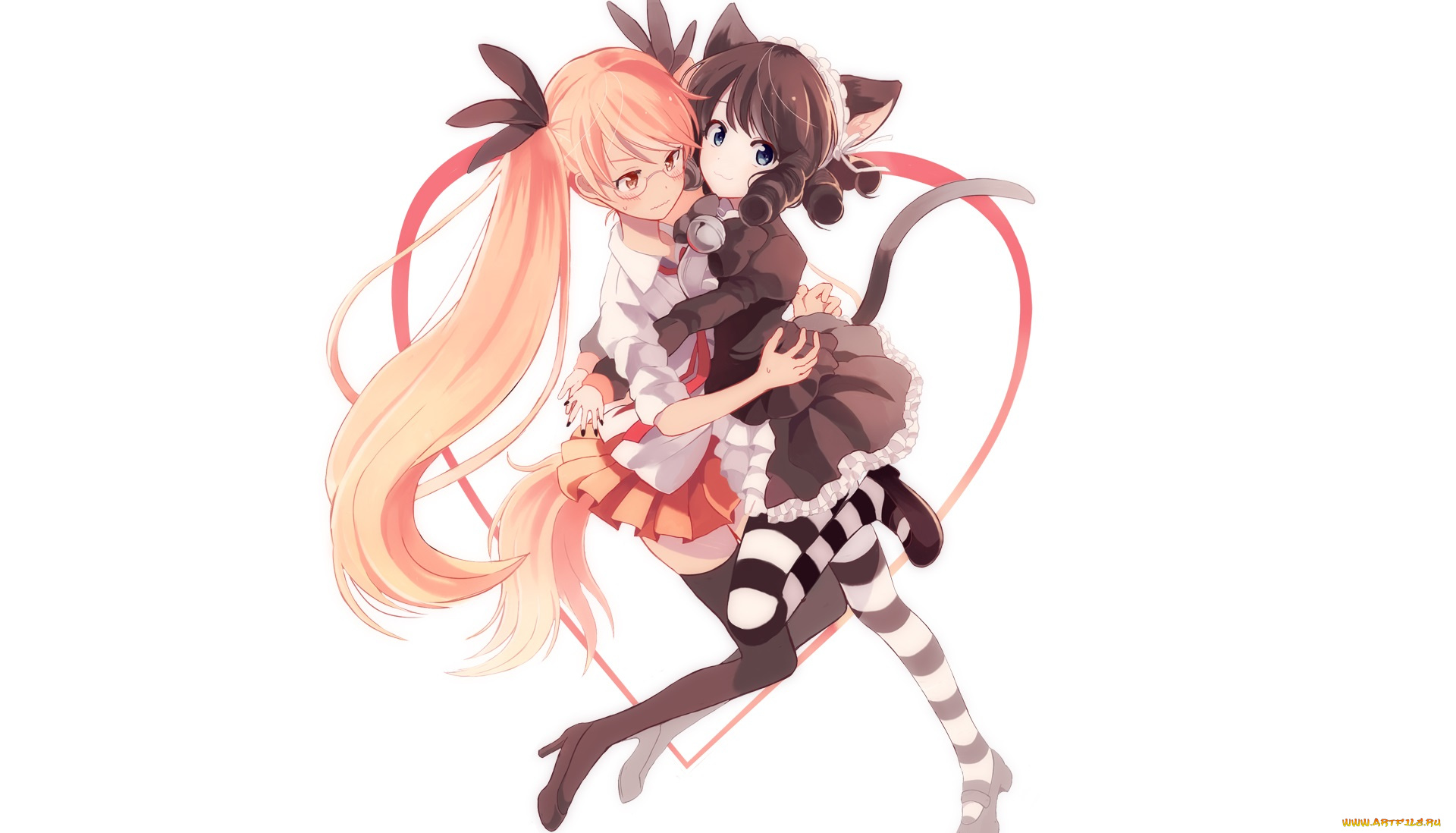 аниме, животные, , существа, девочки