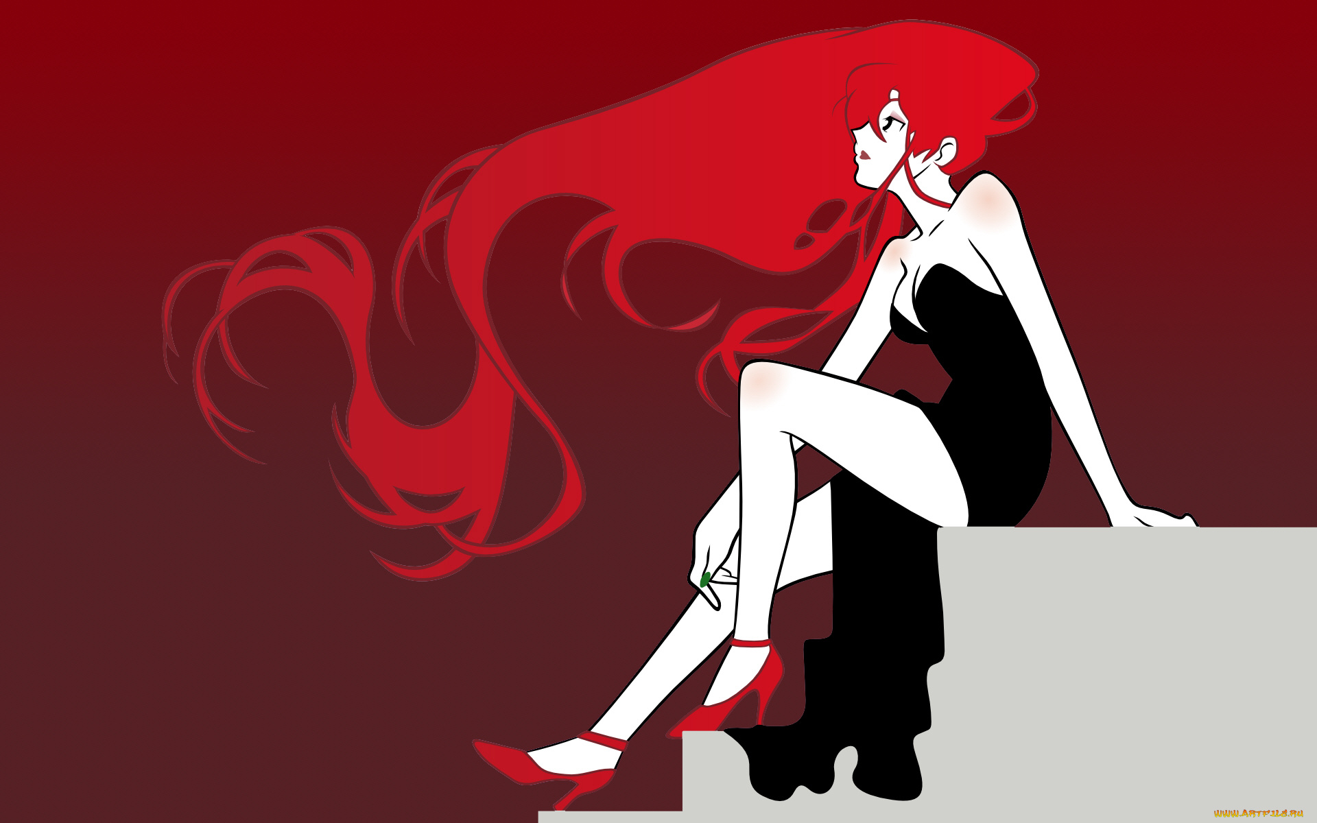 аниме, tengen, toppa, gurren-lagann, девушка