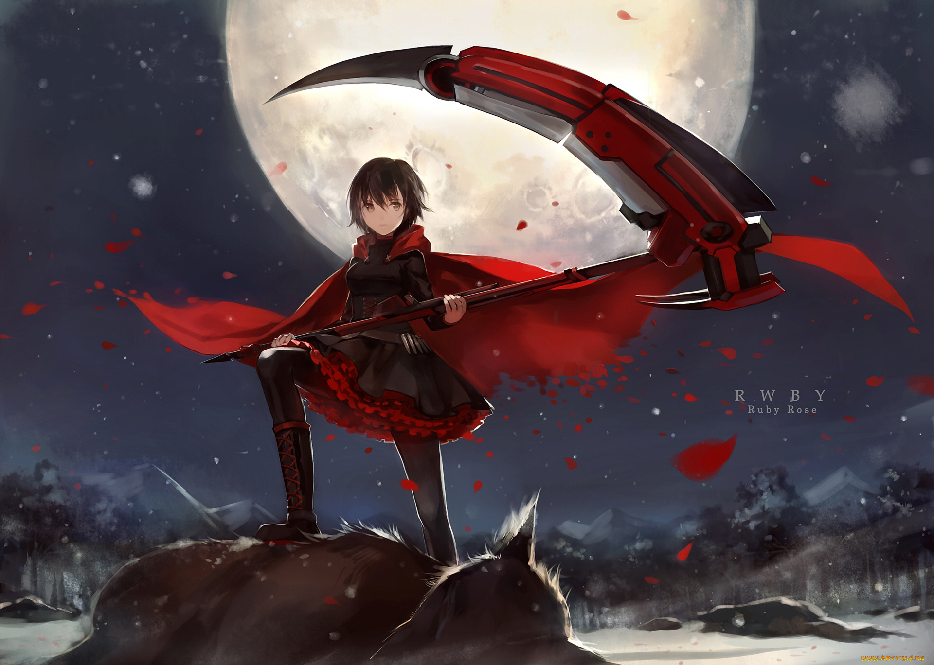 аниме, rwby, девушка