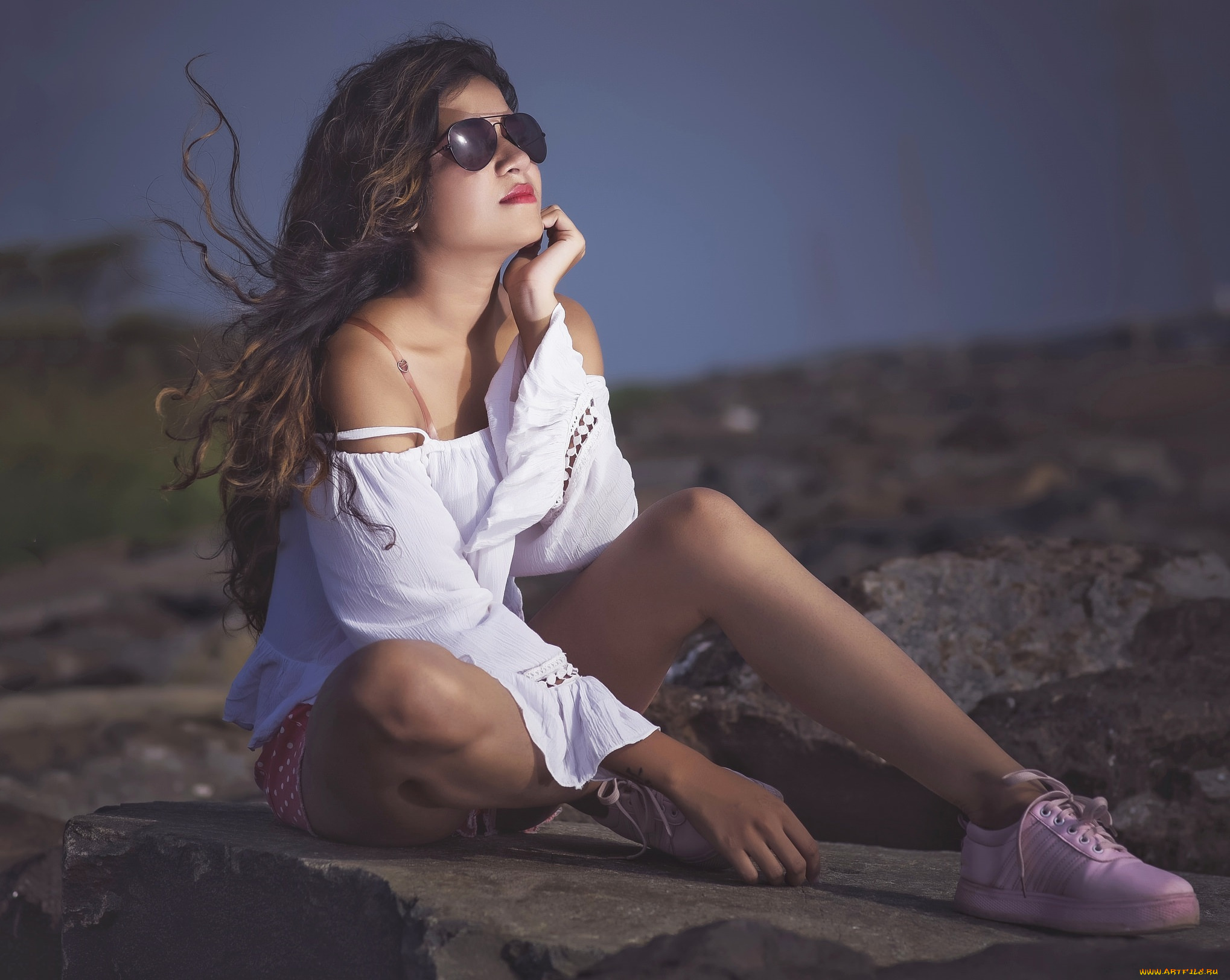 девушки, -unsort, , брюнетки, темноволосые, взгляд, лицо