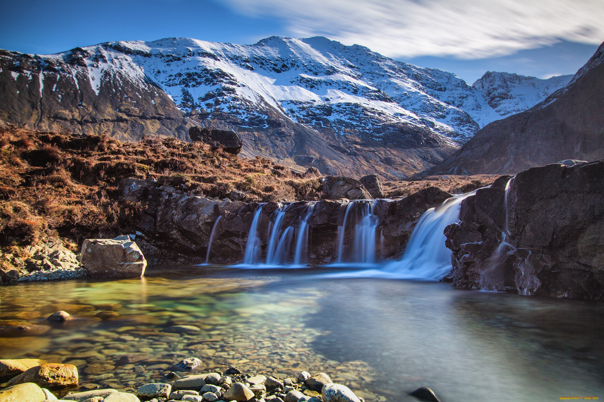 природа, водопады, простор