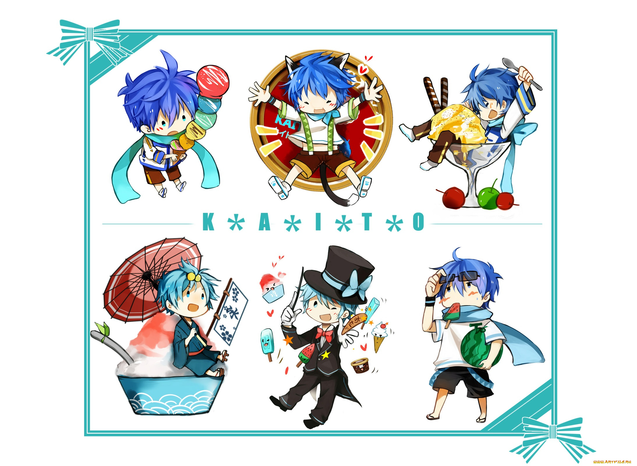 аниме, vocaloid, kaito