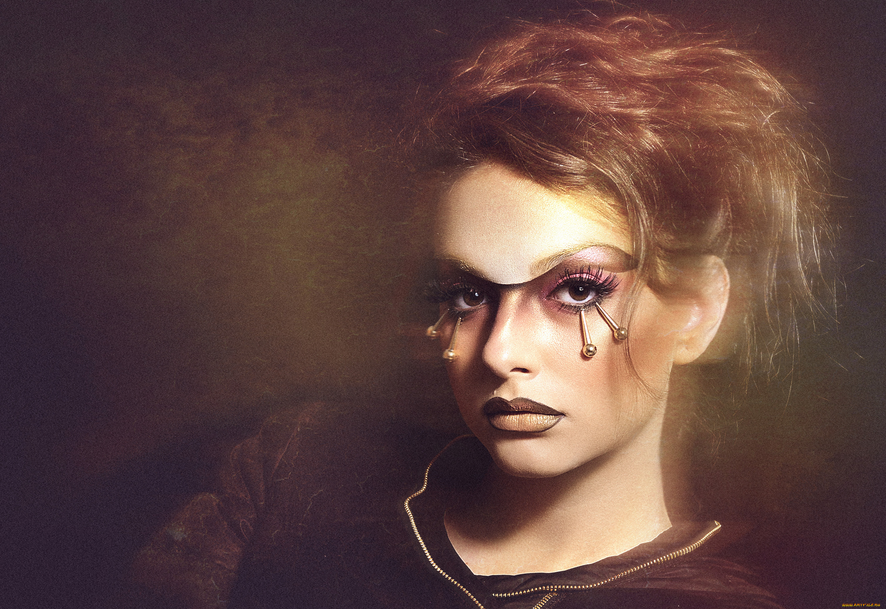 девушки, -unsort, , креатив, макияж