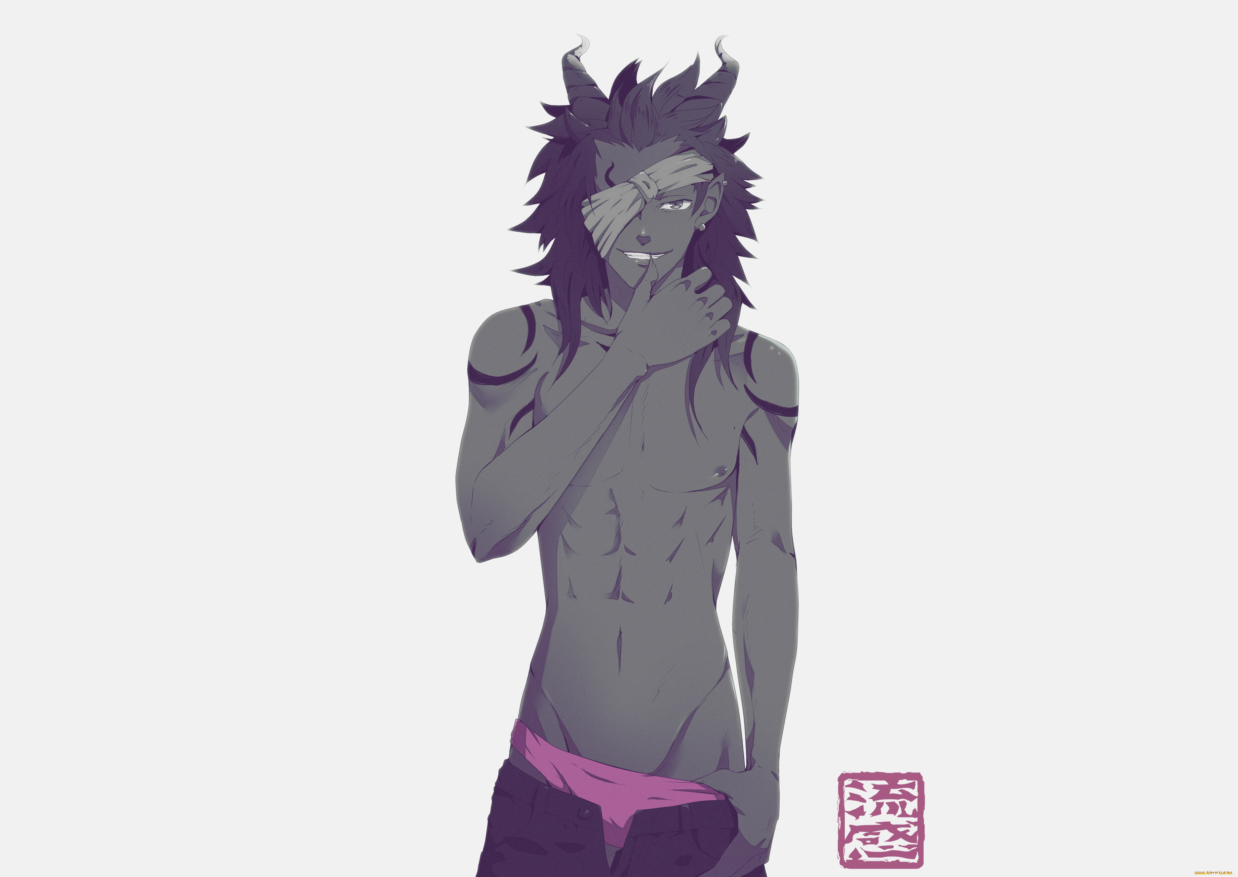 аниме, ангелы, , демоны, парень