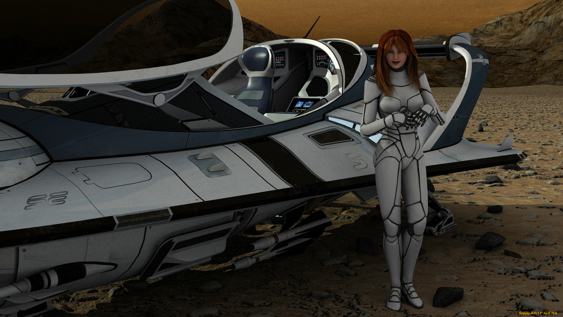 3д, графика, фантазия, , fantasy, фон, взгляд, девушка