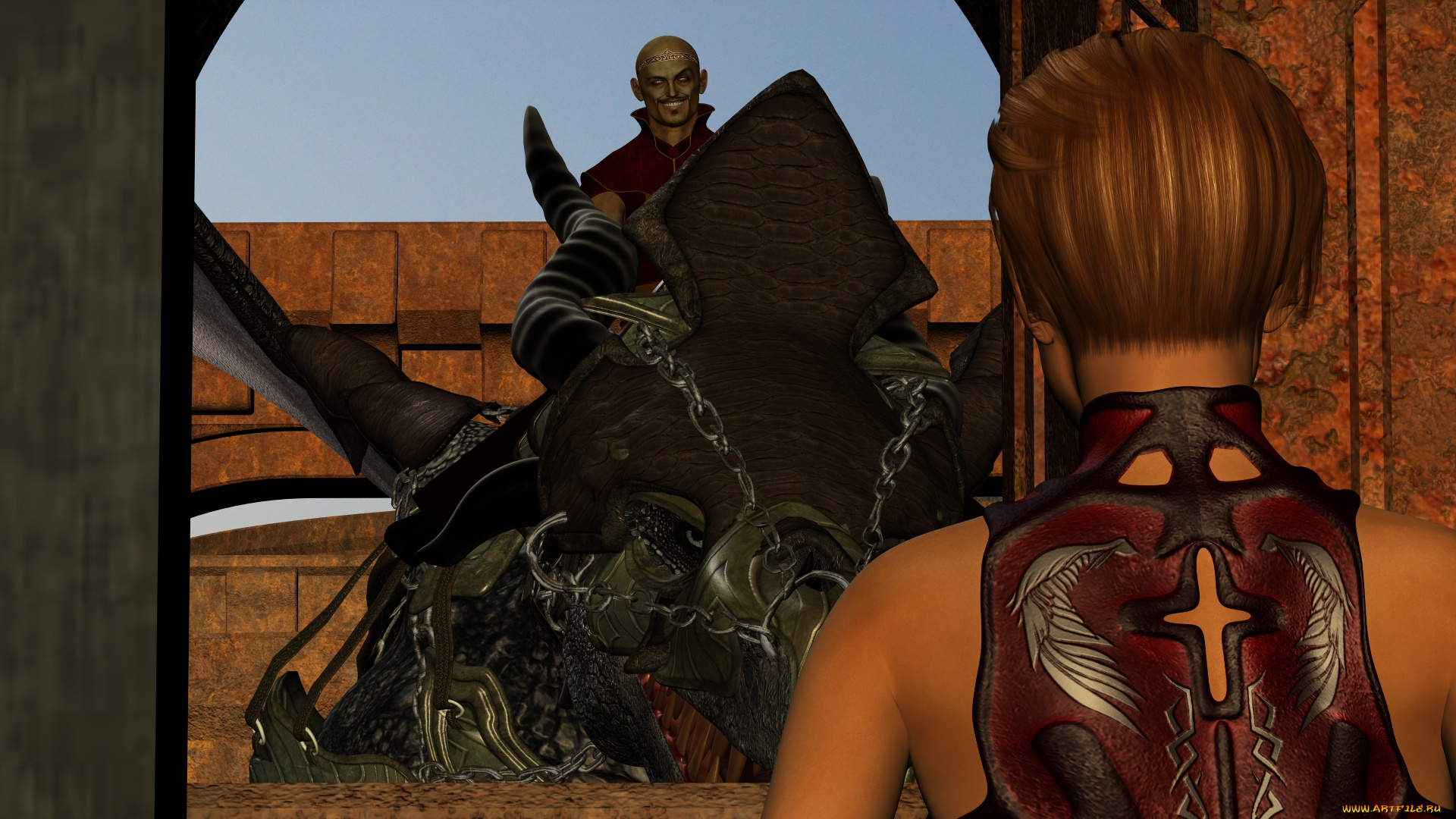 3д, графика, фантазия, , fantasy, взгляд, девушка, фон