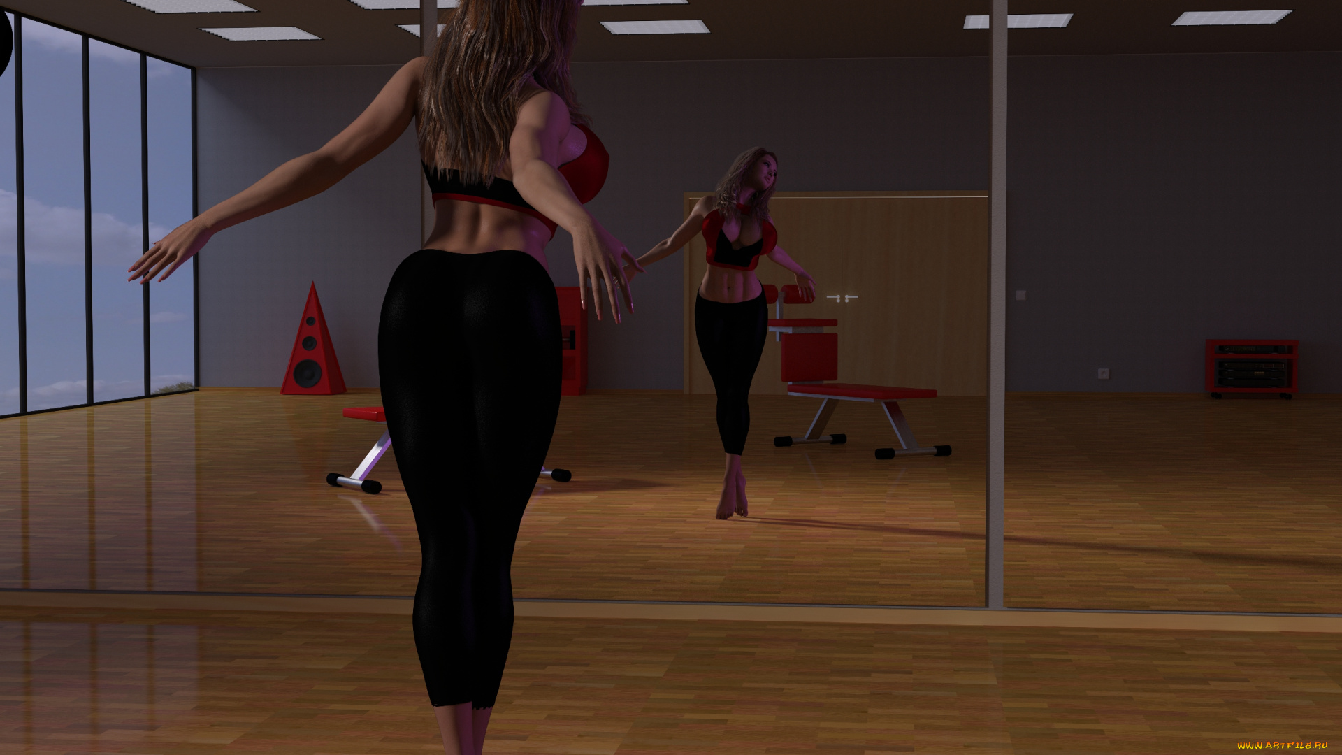 3д, графика, люди, , people, девушка, взгляд, фон