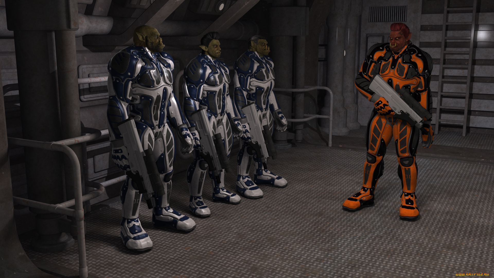 3д, графика, существа, , creatures, существа