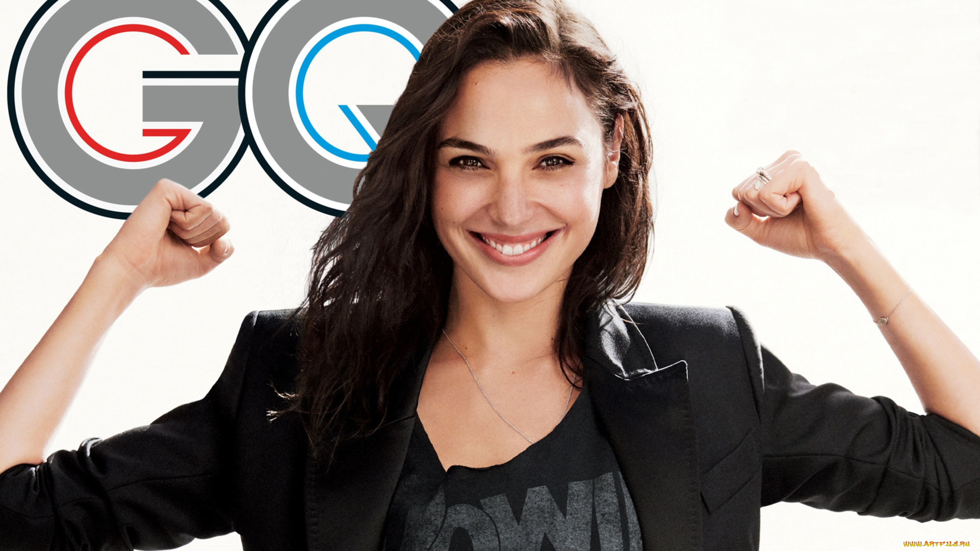 девушки, gal, gadot, жакет, улыбка, шатенка, актриса