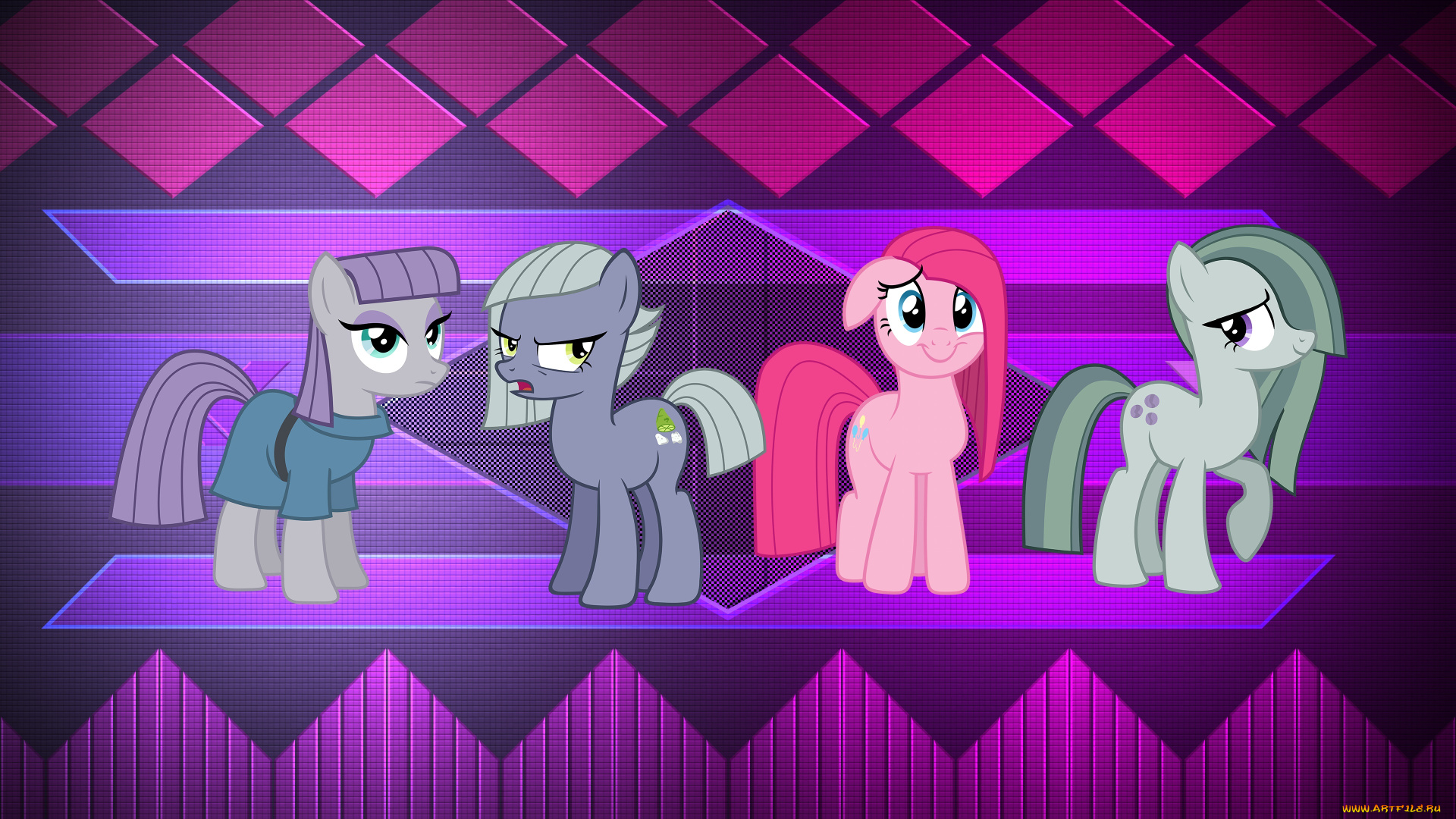 мультфильмы, my, little, pony, фон, пони