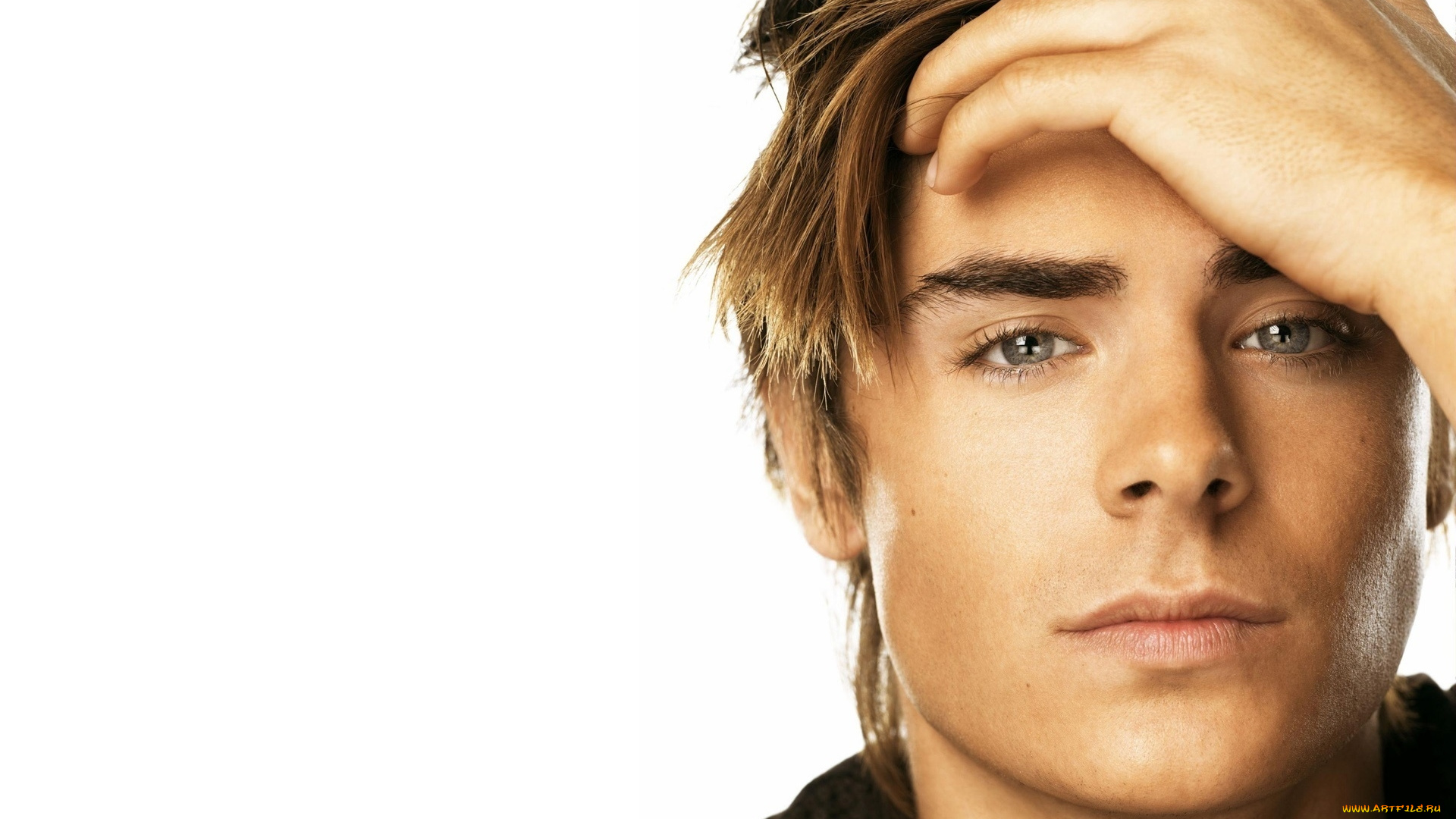 мужчины, zac, efron, зак, эфрон, лицо, рука