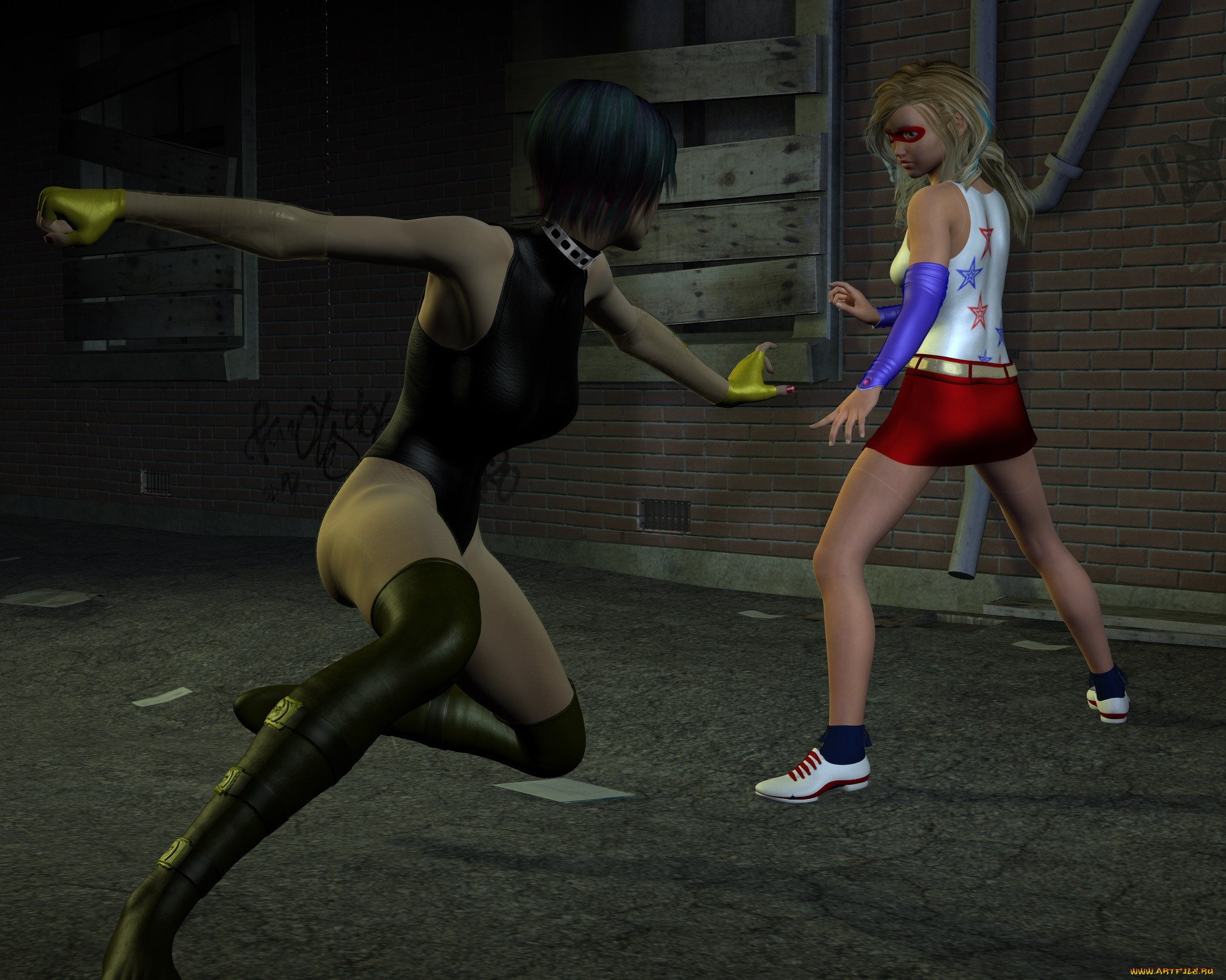 3д, графика, фантазия, , fantasy, девушки, фон, взгляд