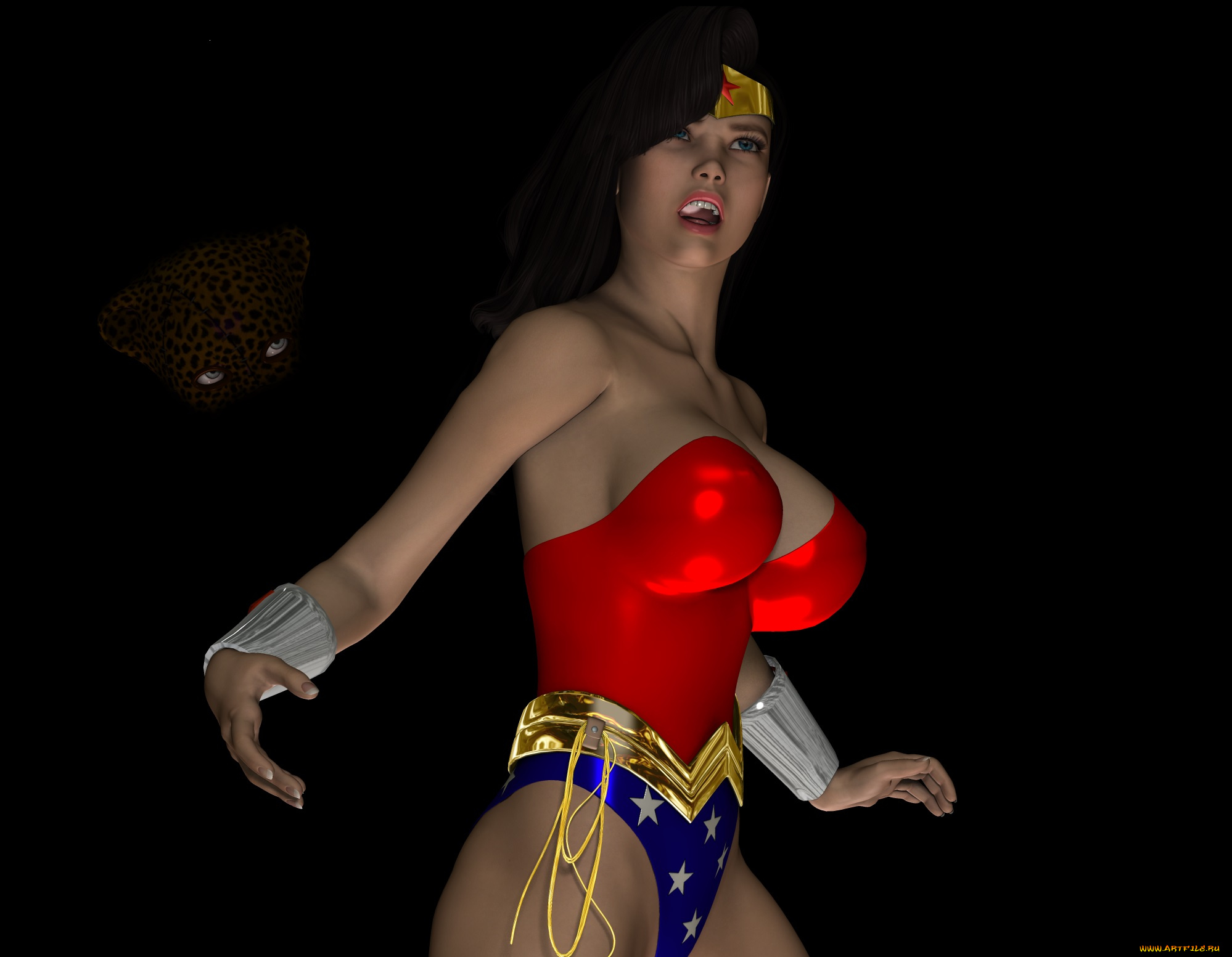 3д, графика, фантазия, , fantasy, взгляд, девушка, фон