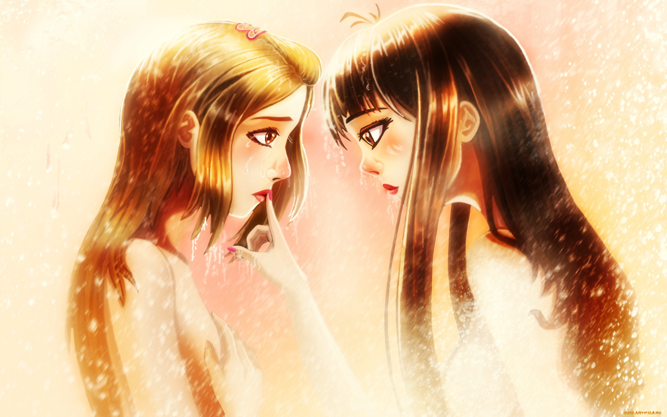 разное, арты, взгляд, девушки, фон