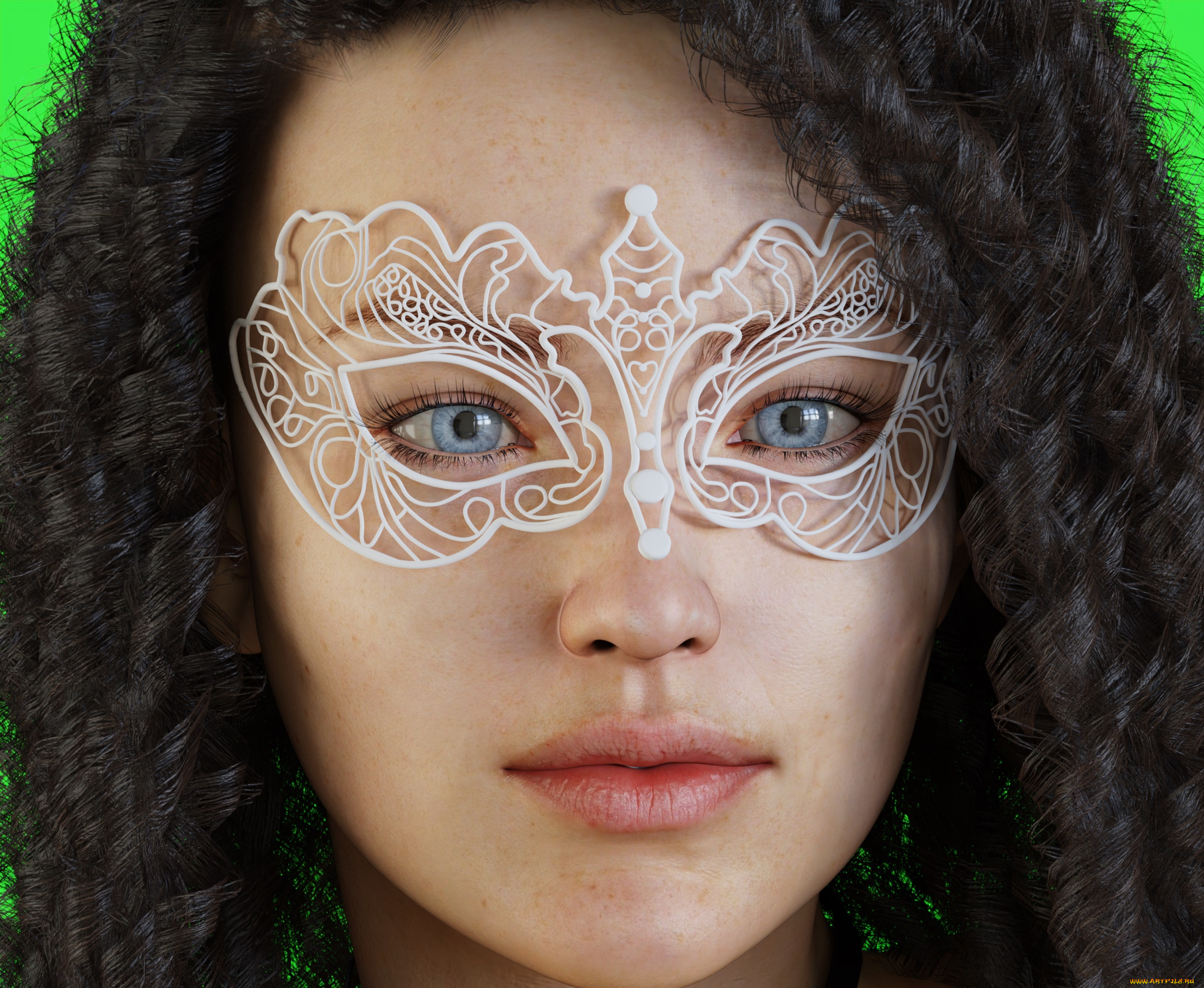 3д, графика, портрет, , portraits, девушка, фон, взгляд