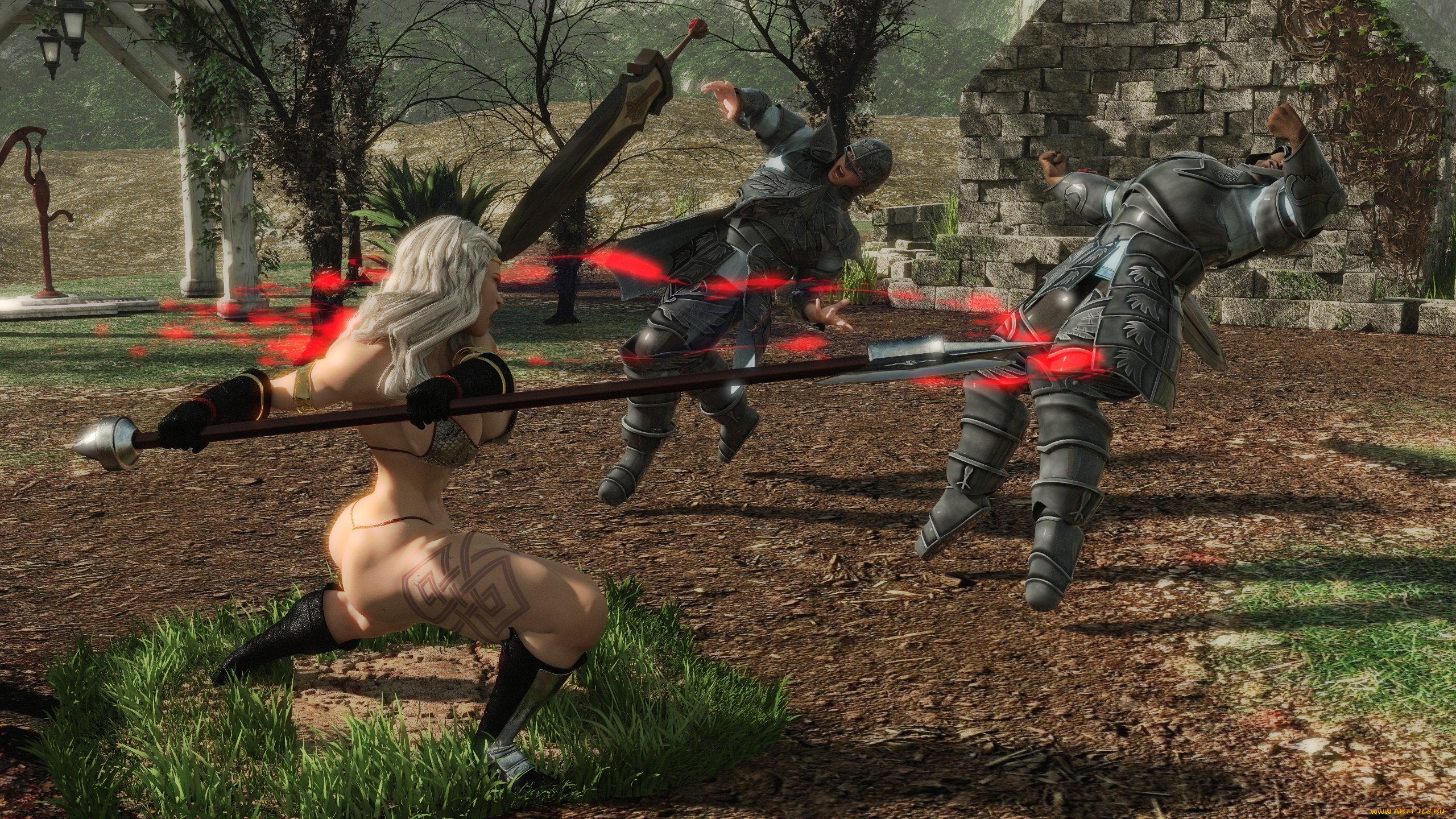 3д, графика, фантазия, , fantasy, девушка, взгляд, фон