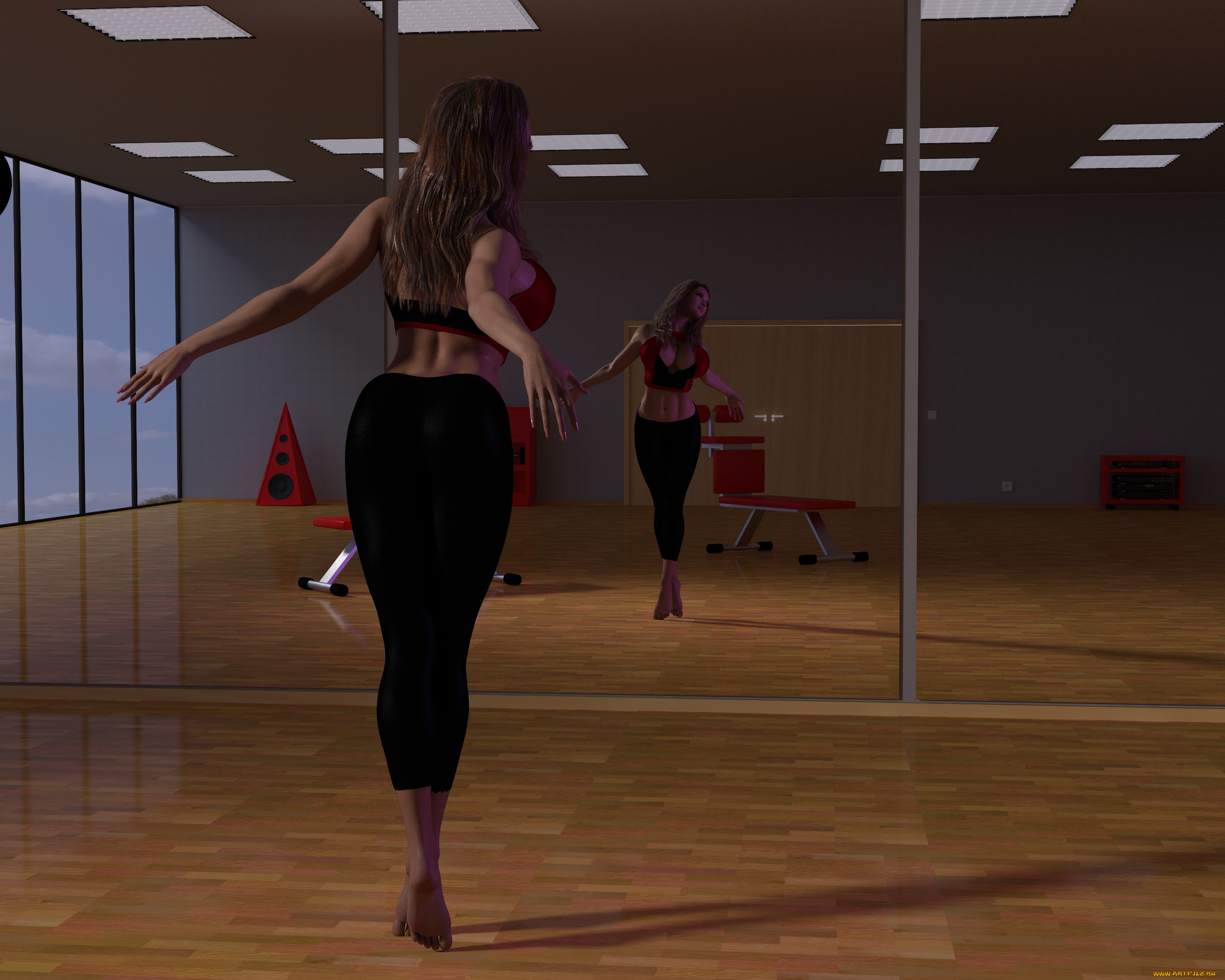 3д, графика, люди, , people, девушка, взгляд, фон