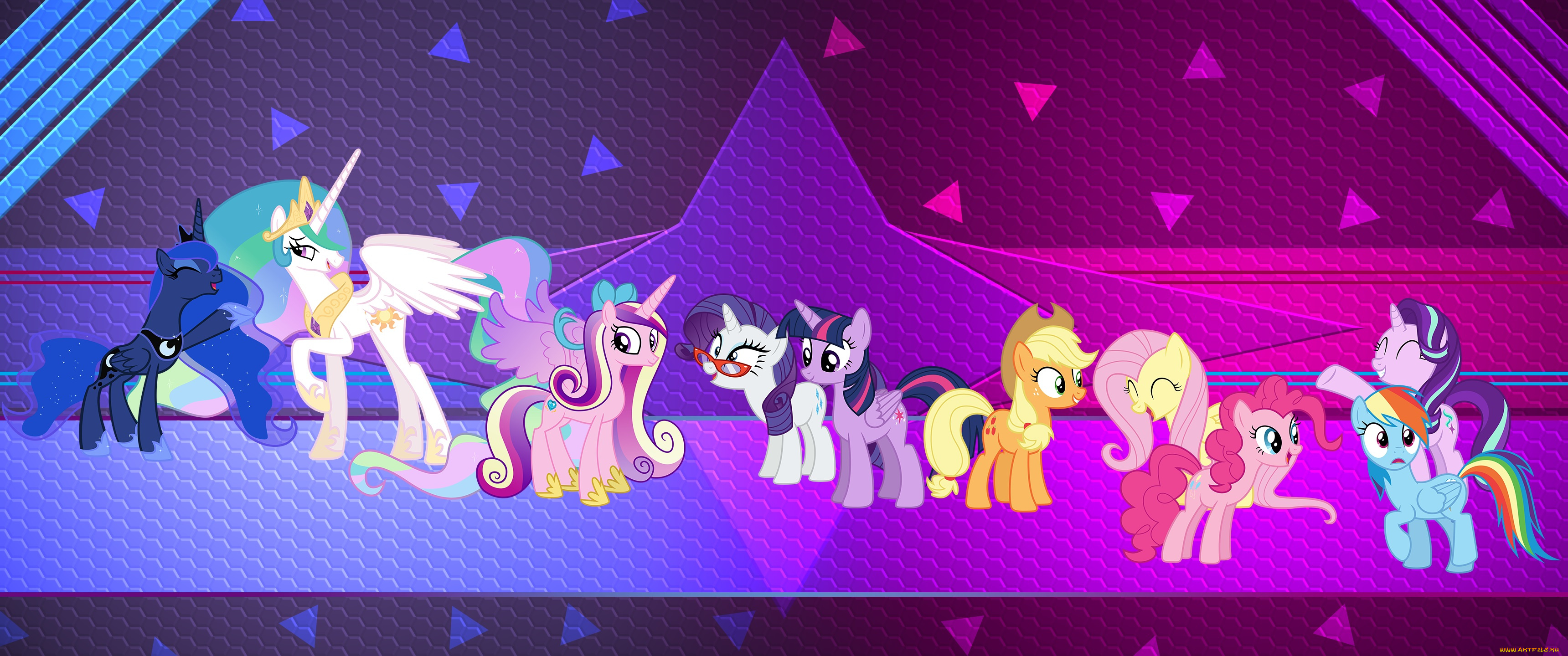 мультфильмы, my, little, pony, фон, пони