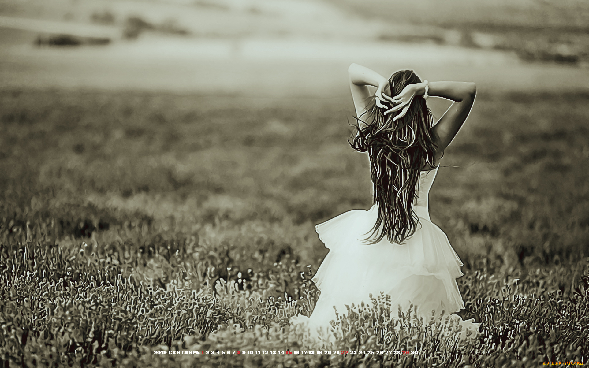 календари, компьютерный, дизайн, 2019, calendar, природа, девушка, растение, женщина