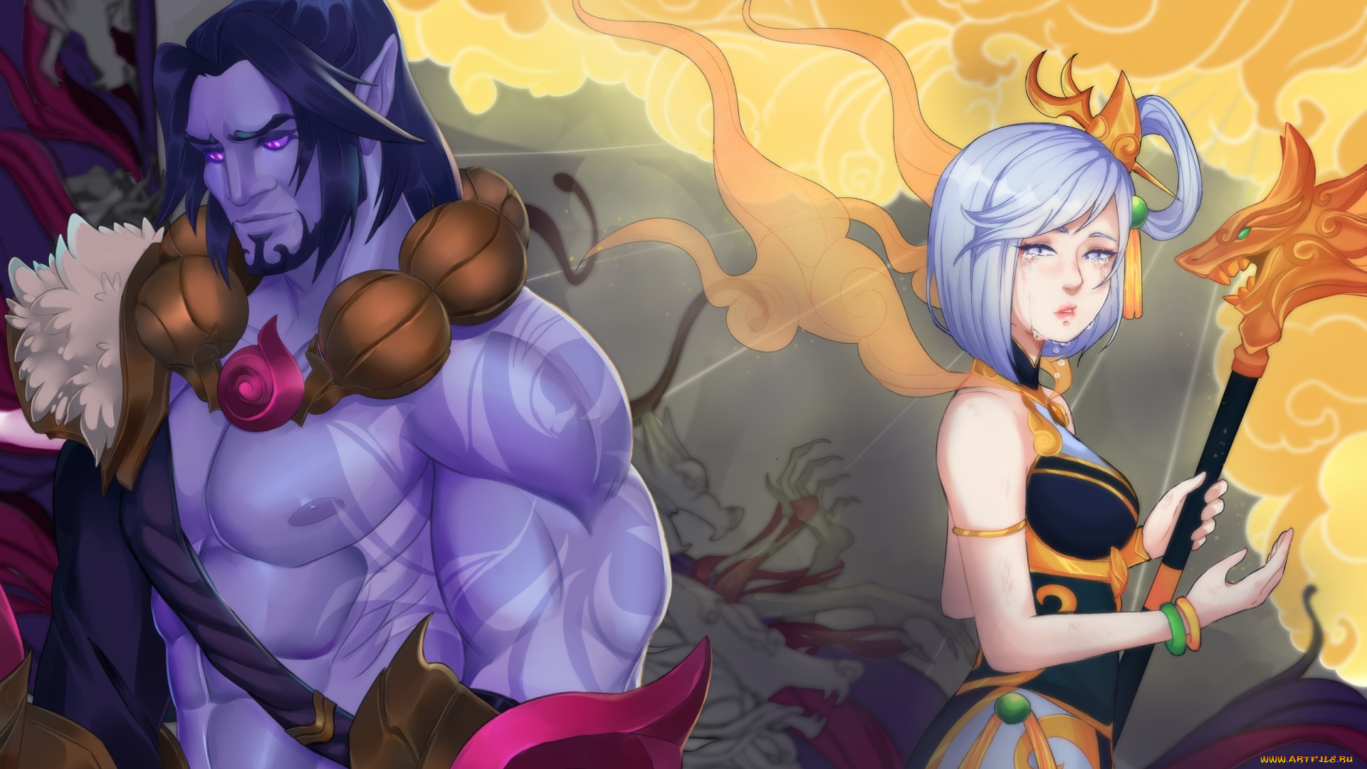 видео, игры, league, of, legends, lux, sylas