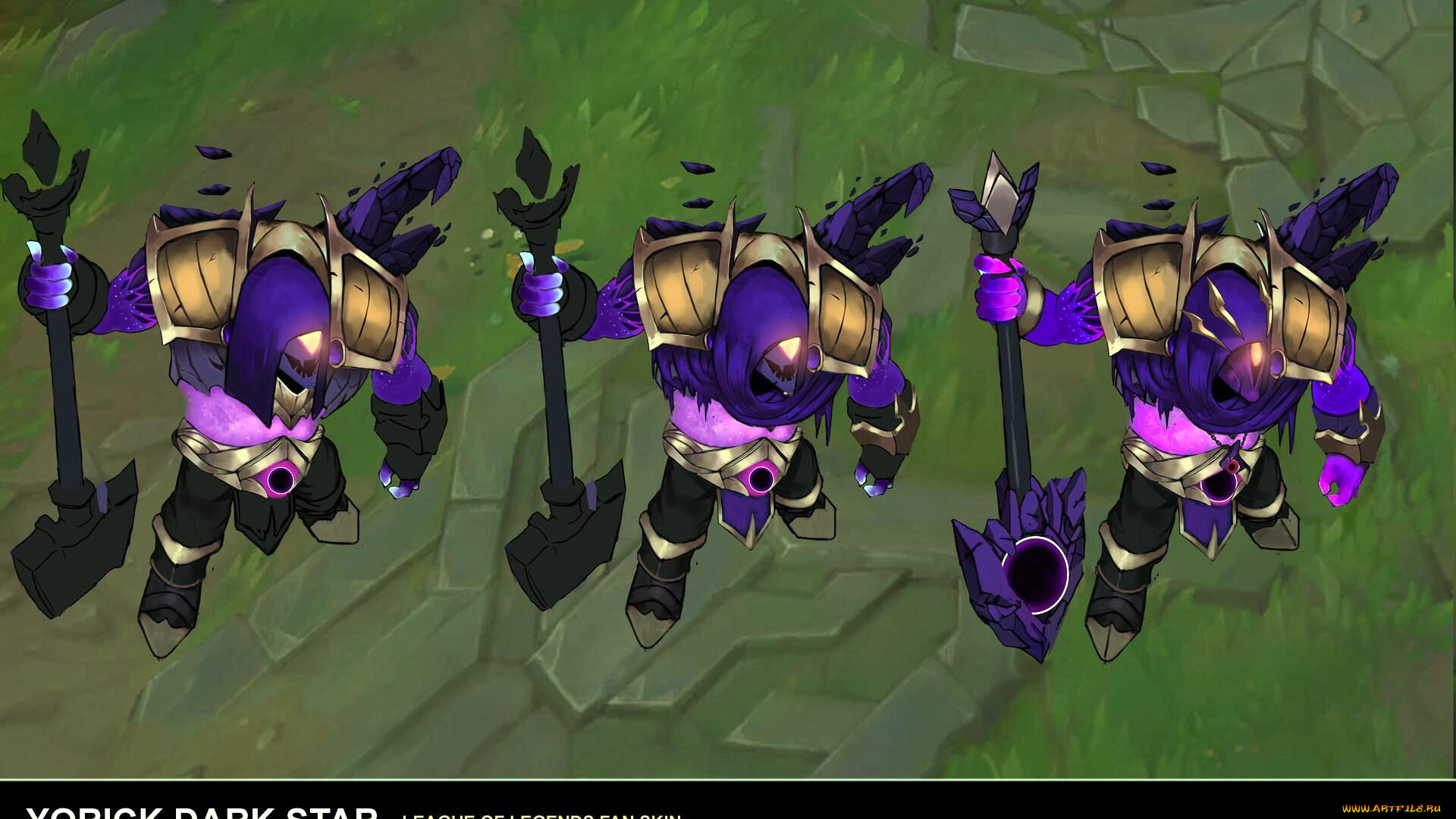 видео, игры, league, of, legends, yorick, оружие, образы