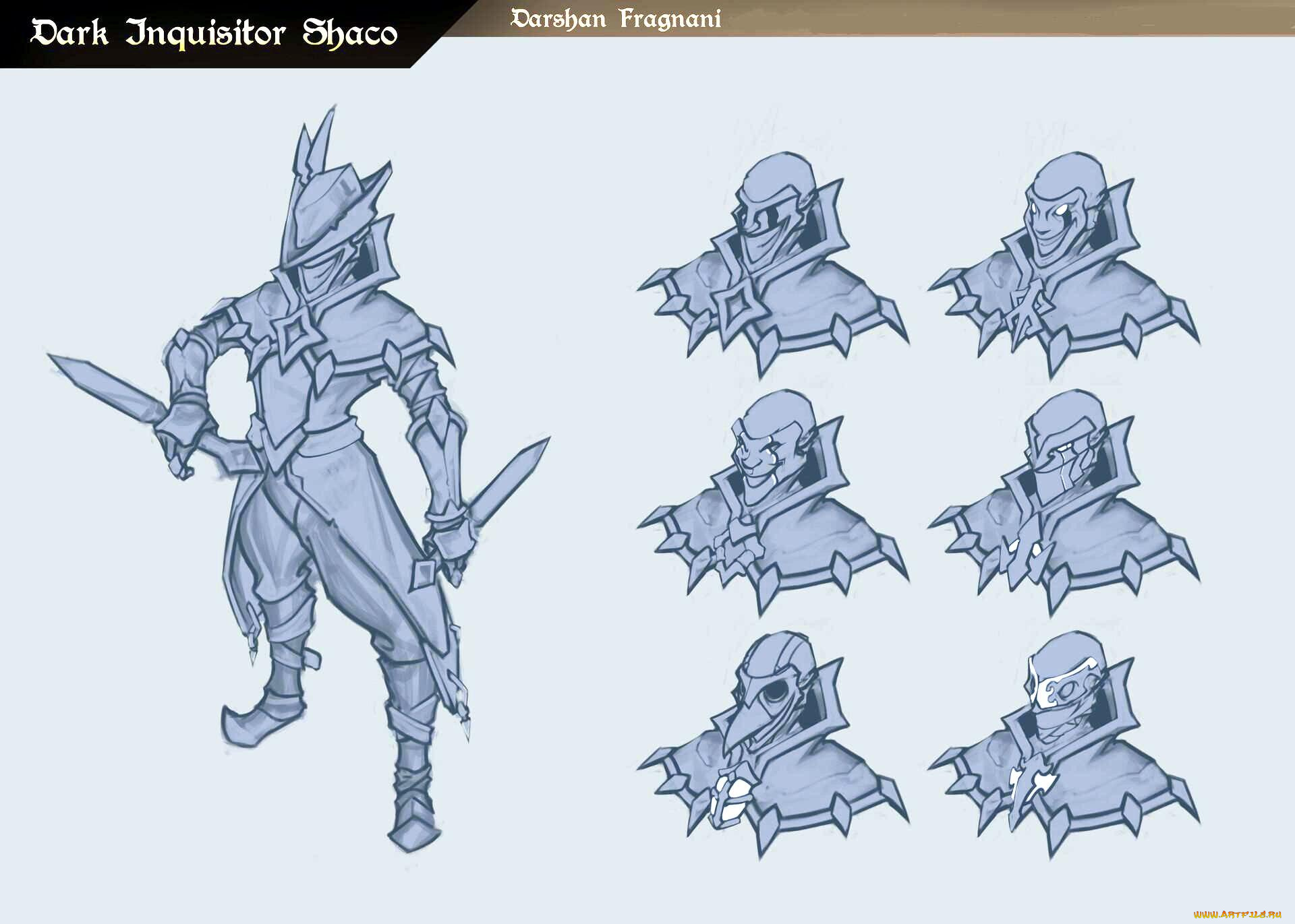 видео, игры, league, of, legends, shaco, инквизитор, образы