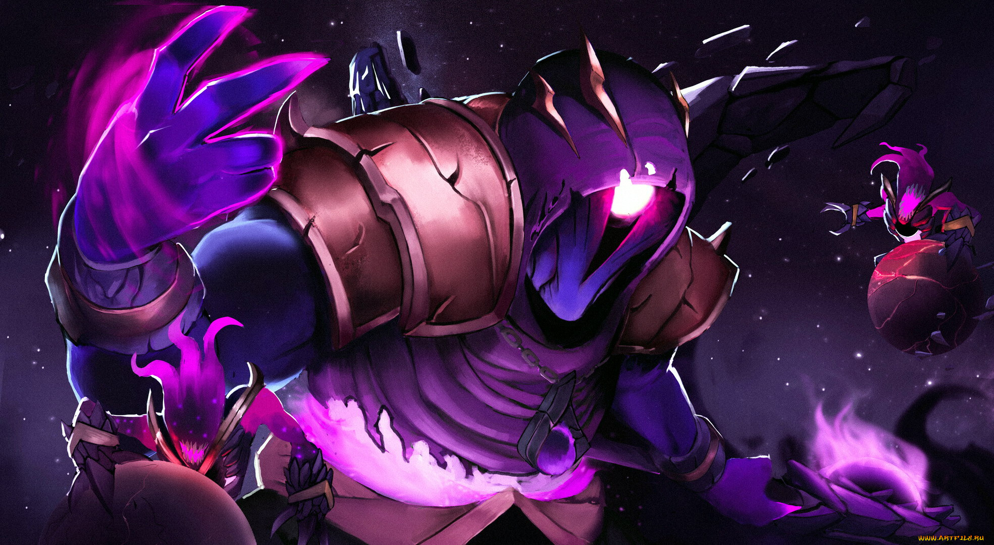 видео, игры, league, of, legends, магия, существа, yorick, dark, star